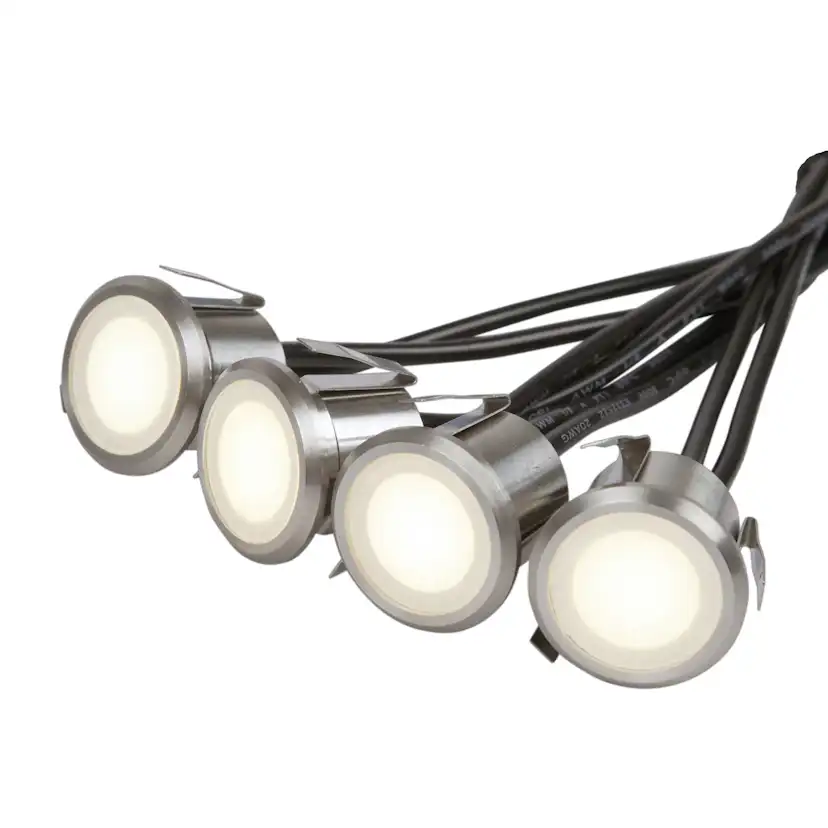 Decklight Hide-a-lite Garden LED-Spotlight för Utebelysning, Kit 4 st