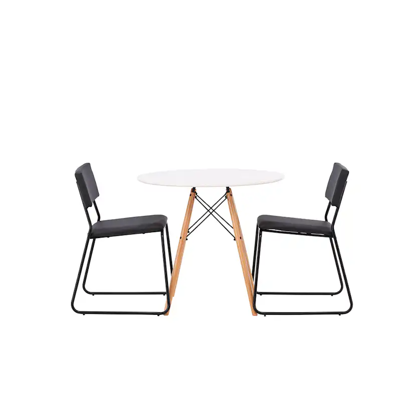 Matgrupp Venture Home Danburi Ø 60 cm med 2 Kenth Stolar