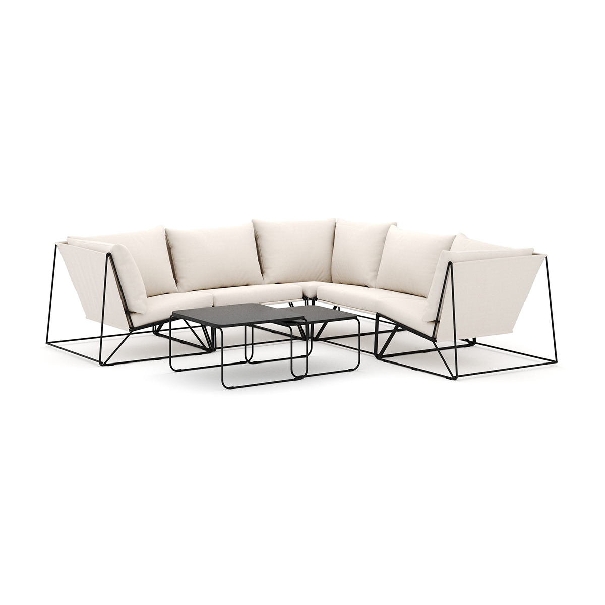 Loungesoffa Comfort Garden Usteryd utomhus hörnsoffa 5-sits vändbar