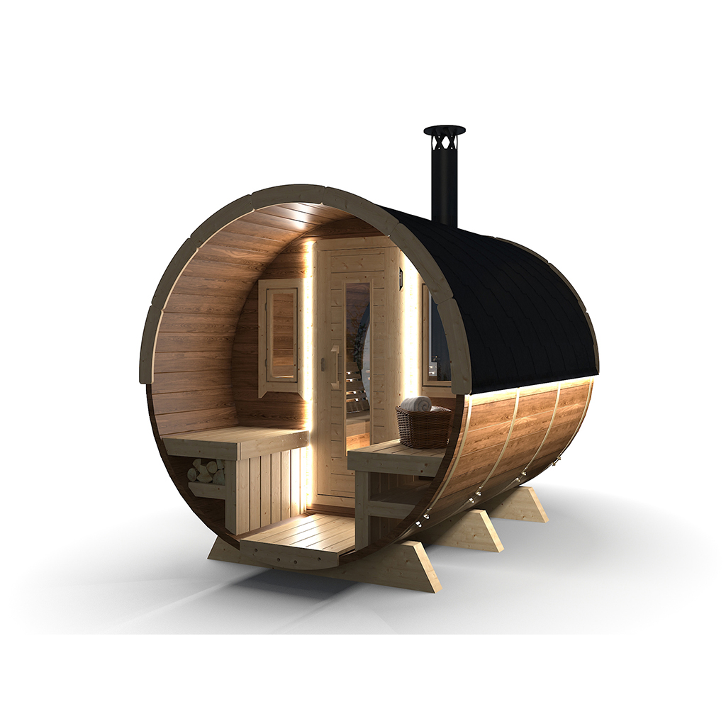 Bastutunna Nordkapp.NU PANORAMA Thermowood Omålad