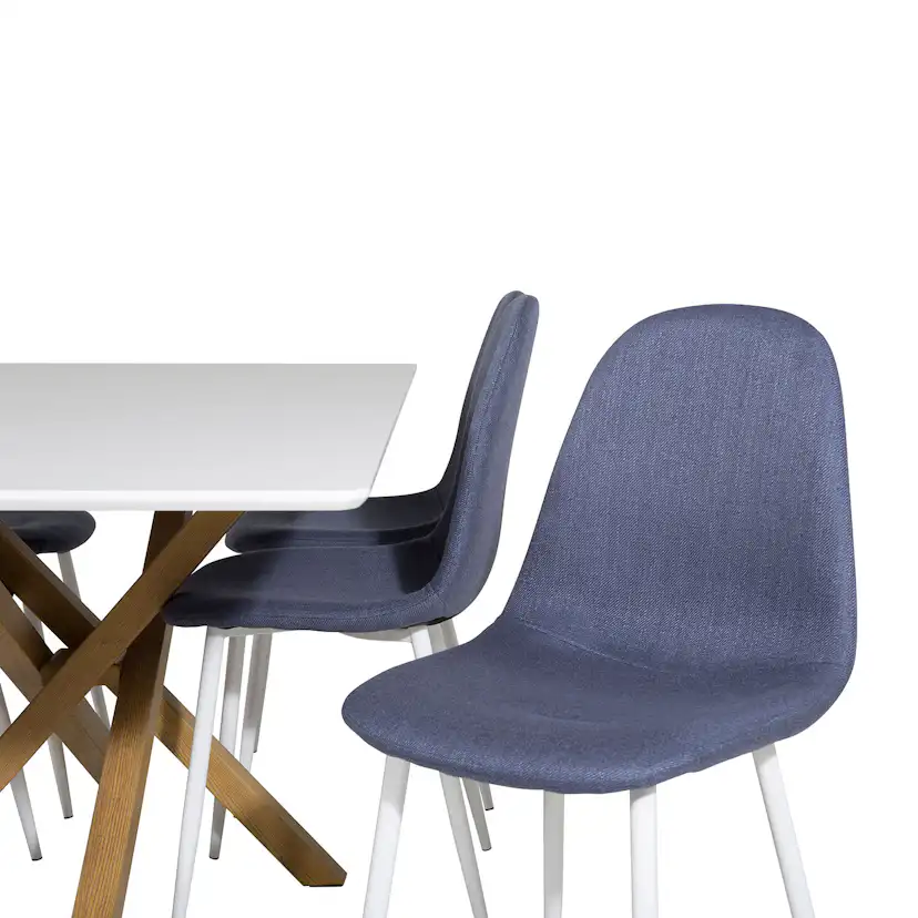 Matgrupp Venture Home Piazza Rektangulärt med 6 Polar stolar