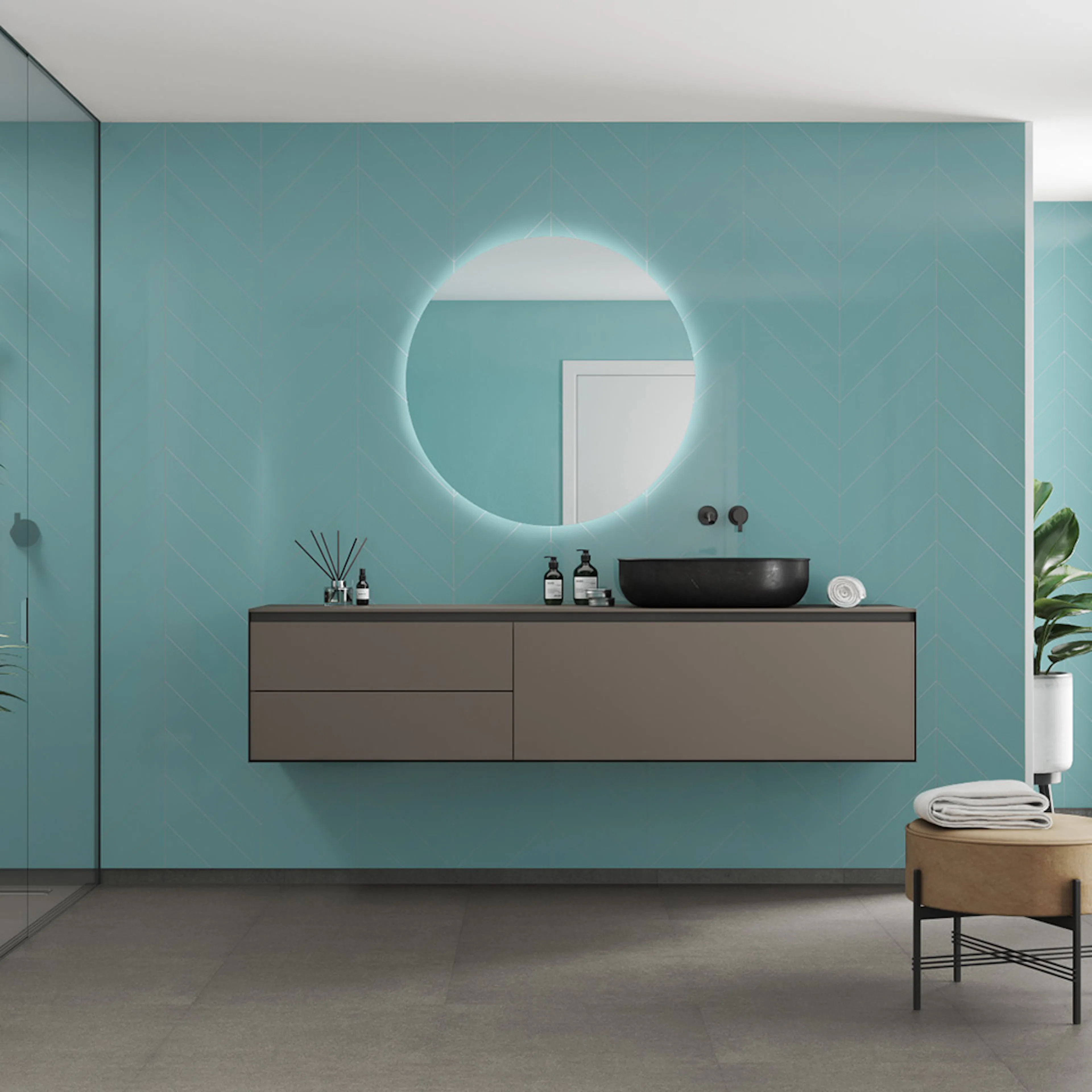 Våtrumsskiva Fibo 2212-M78 HG Aquamarine 10x620x2400 mm