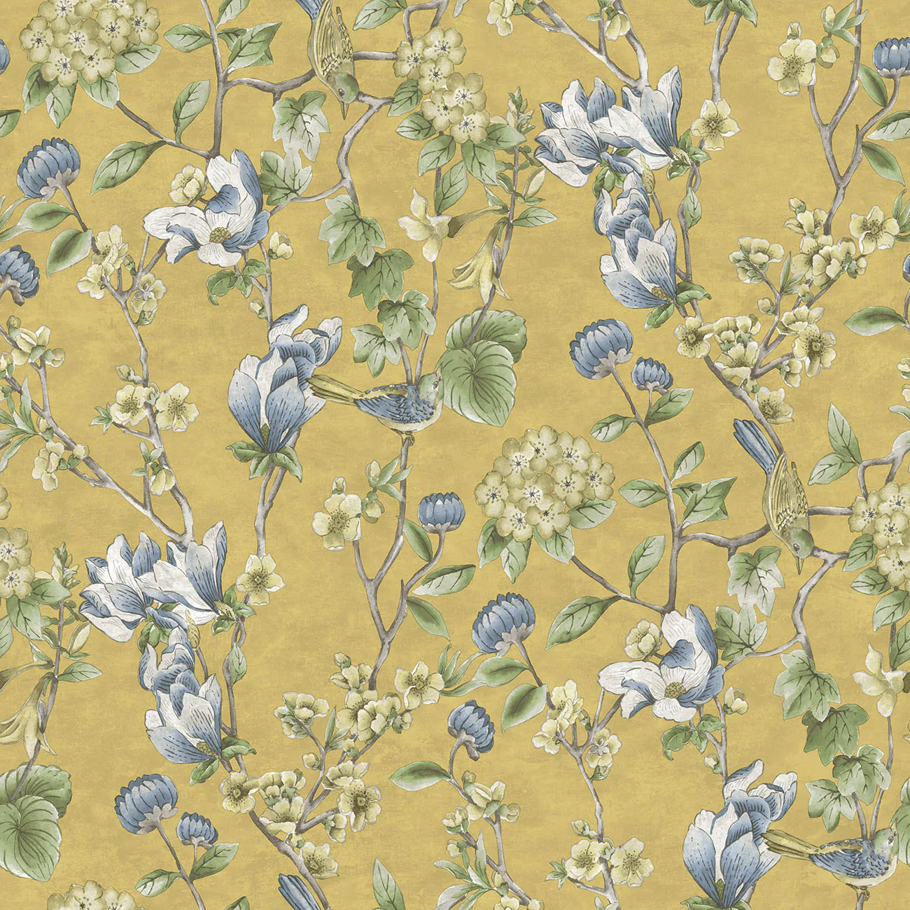 Tapet Holden The Lost Gardens Nightingale Ochre 91622