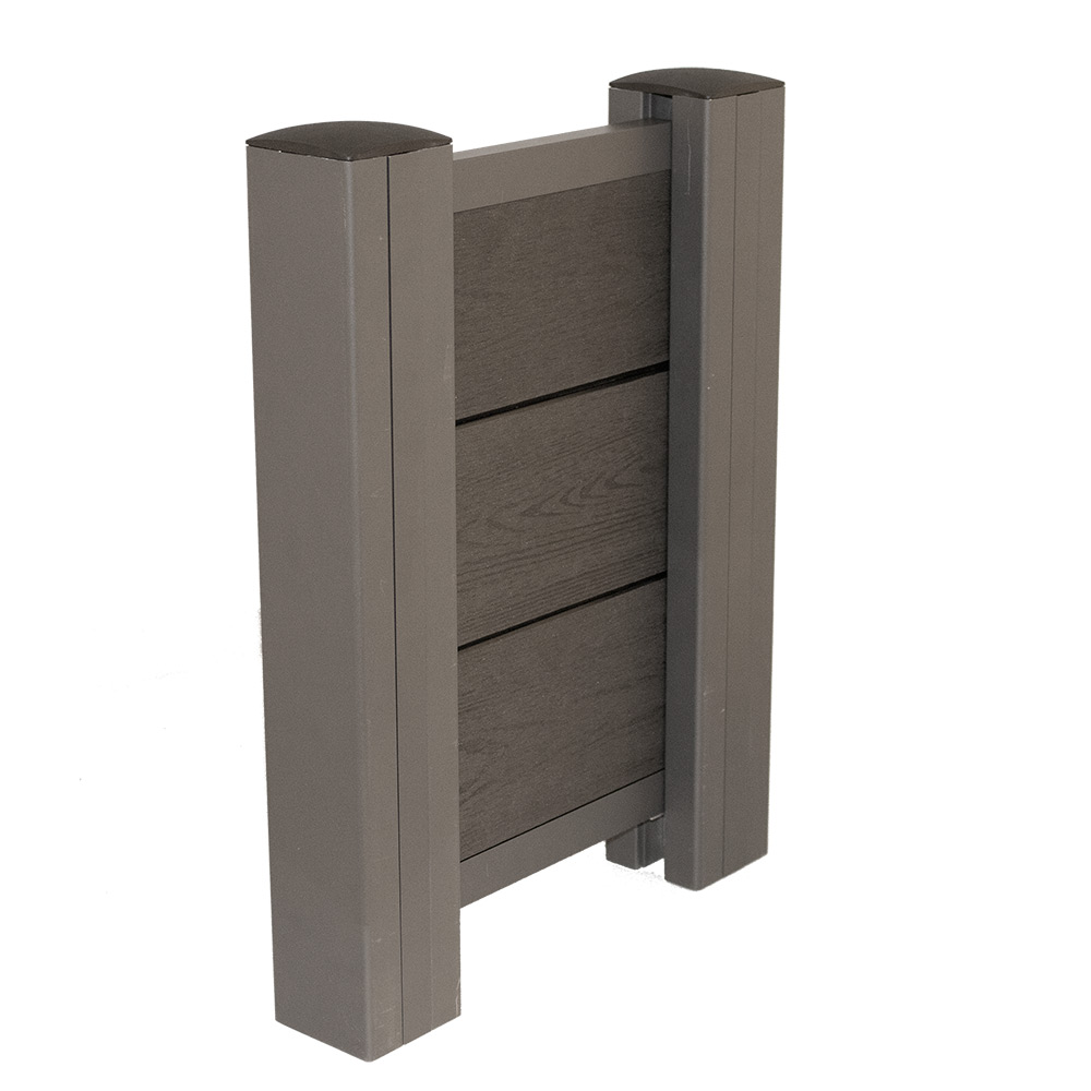 Staketset Hortus Komposit Spontad Trälook Höjd 144,5 cm