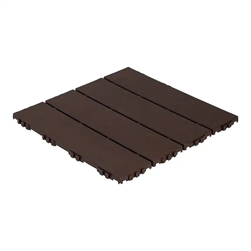 Golvplatta Hestraplattan Woodlook Dark Oak Golvtrall i Plast
