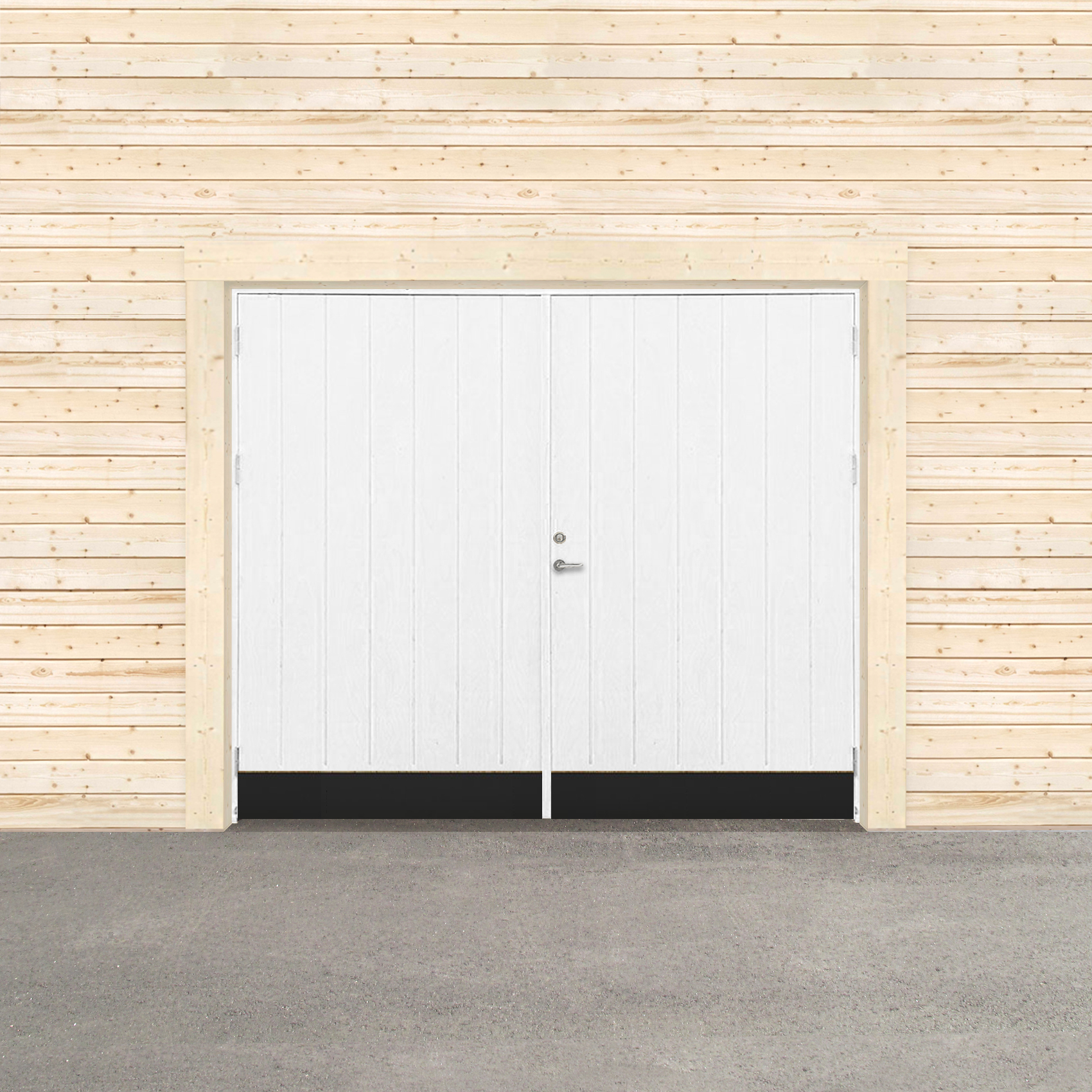 Garageport Sveadörren Varm Grundmålad