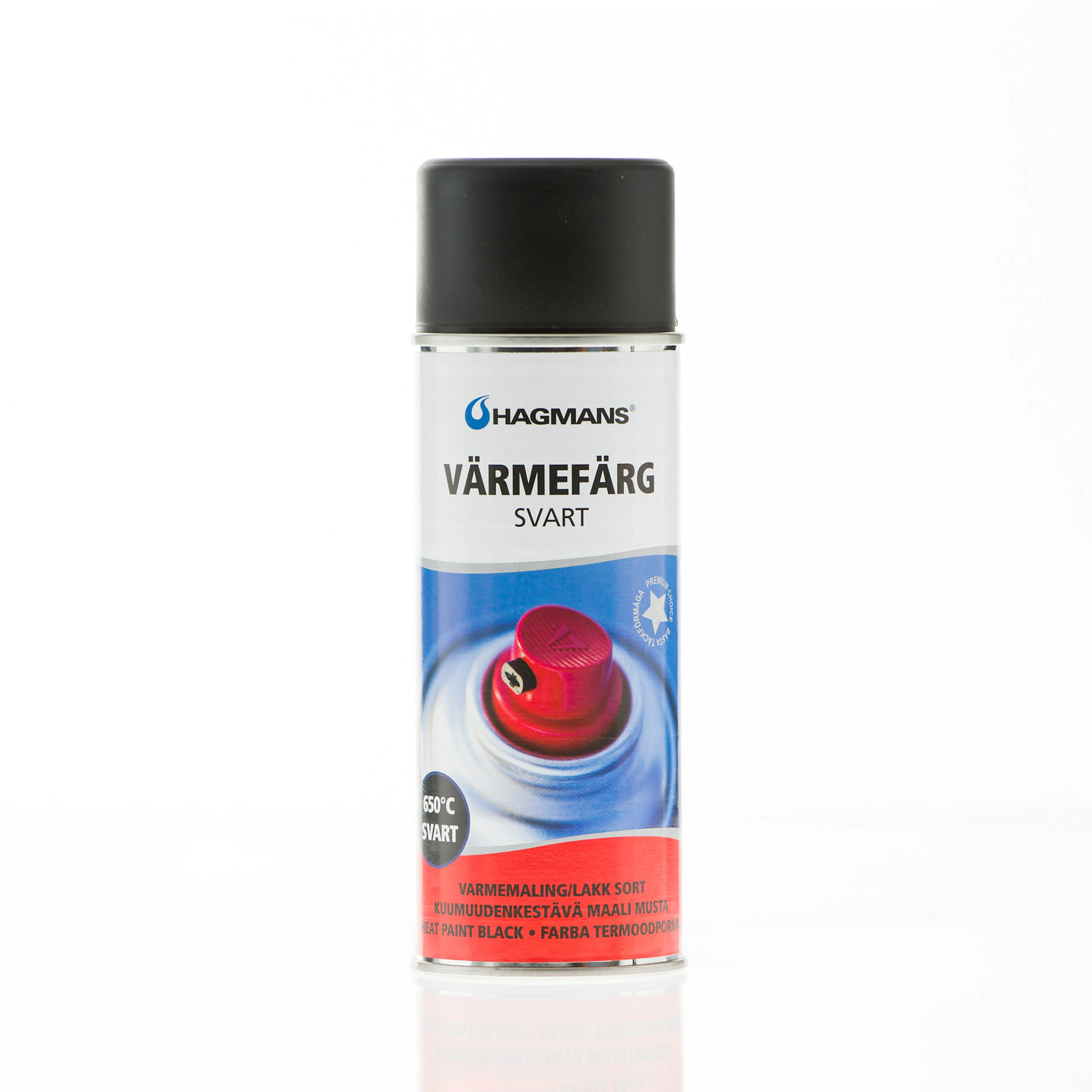 Värmefärg Hagmans Svart 400 ml