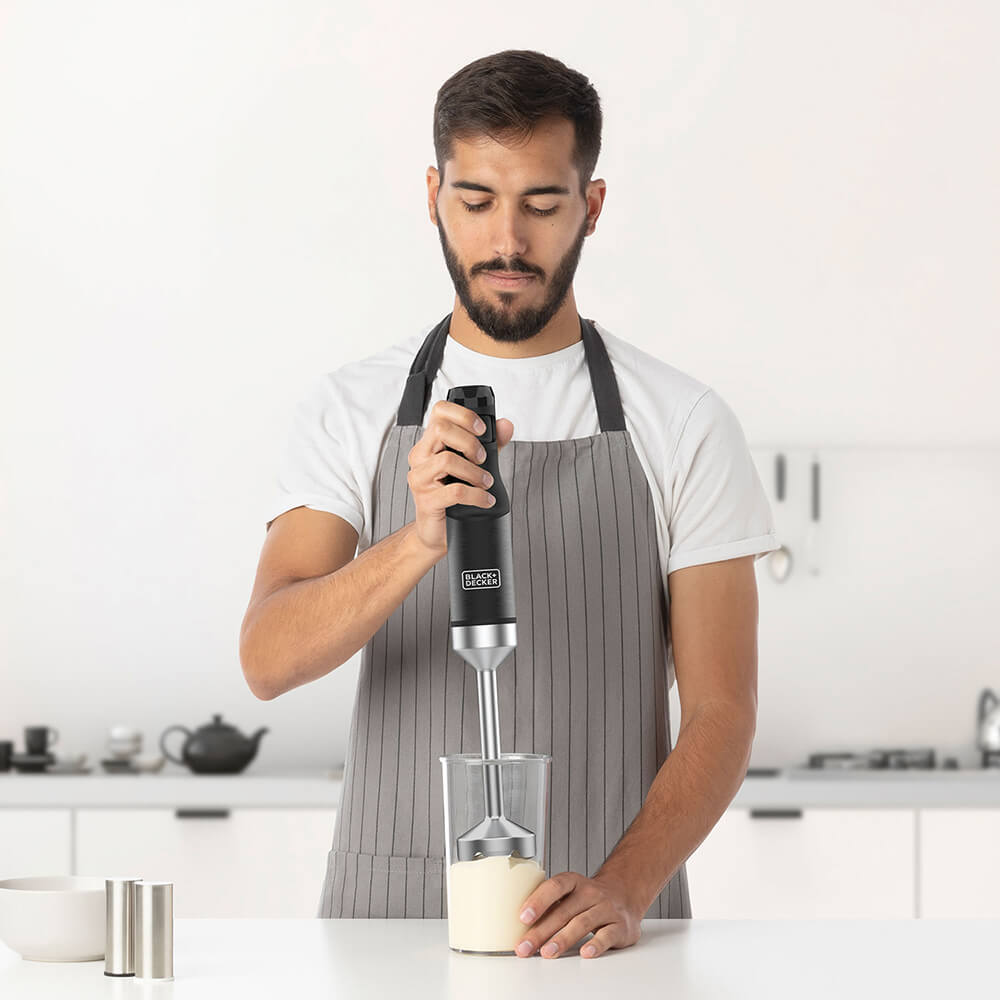 Stavmixer Black+Decker 1500W Svart Med Tillbehör