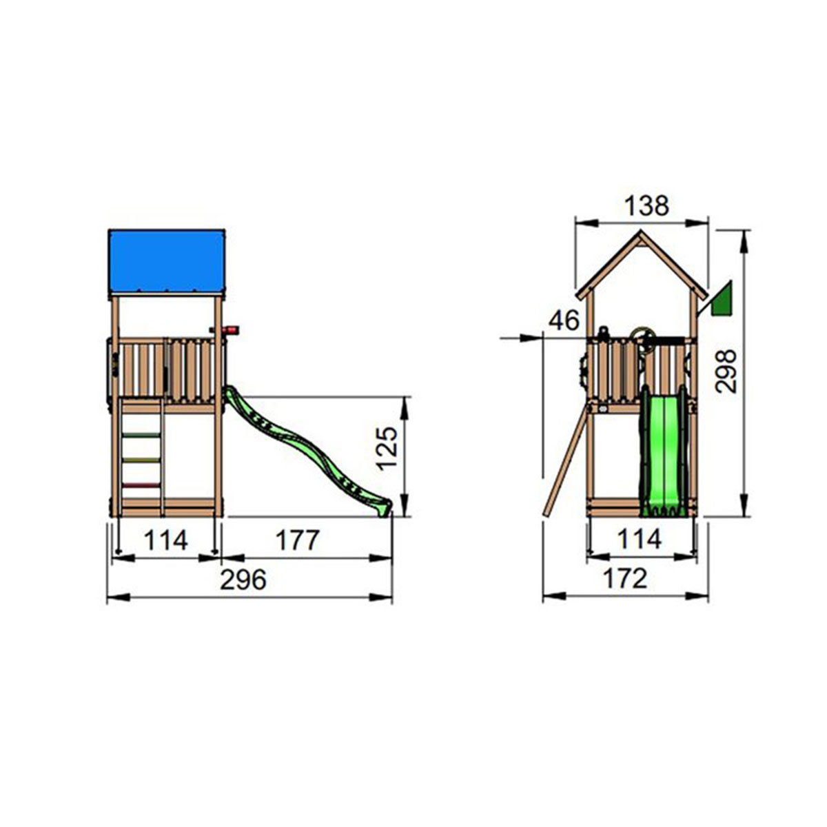 Lektorn Jungle Gym Castle inkl. rutschkana