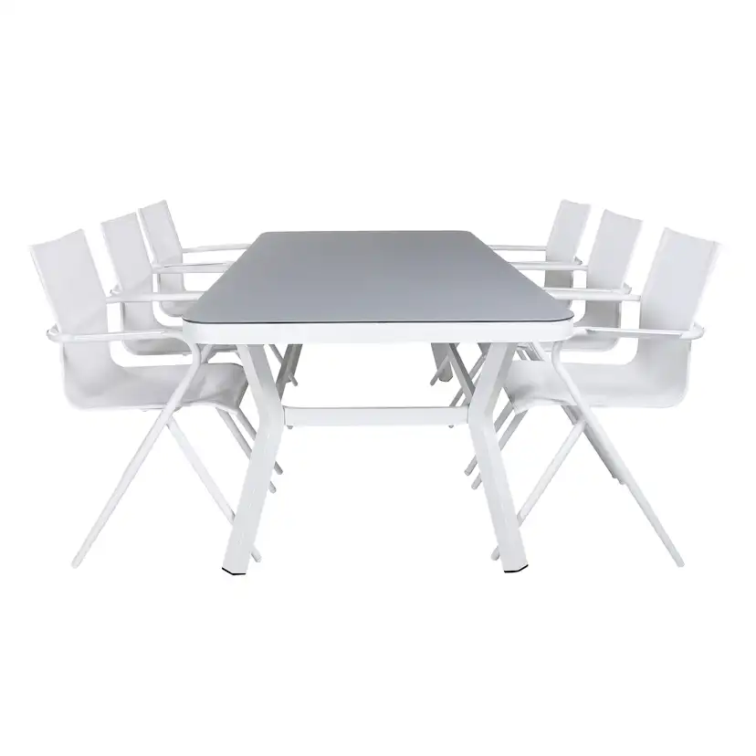 Matgrupp Venture Home Virya 160x90 cm med 6 Alina Matstolar