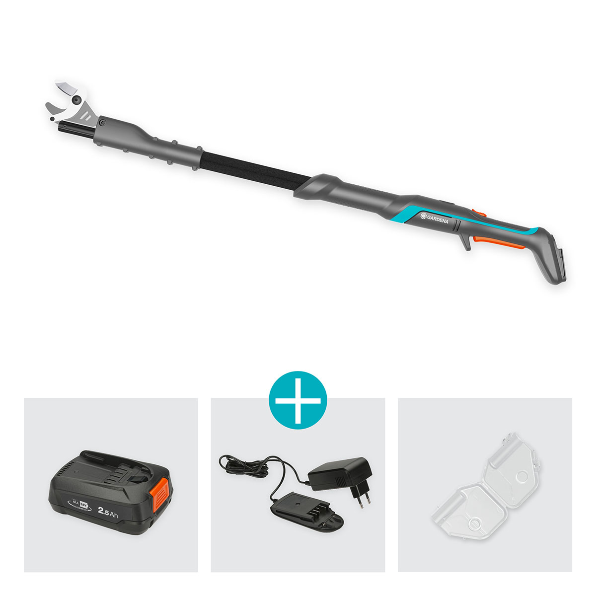 Grensax Gardena EasyCut P4A Komplett med Batteri och Laddare