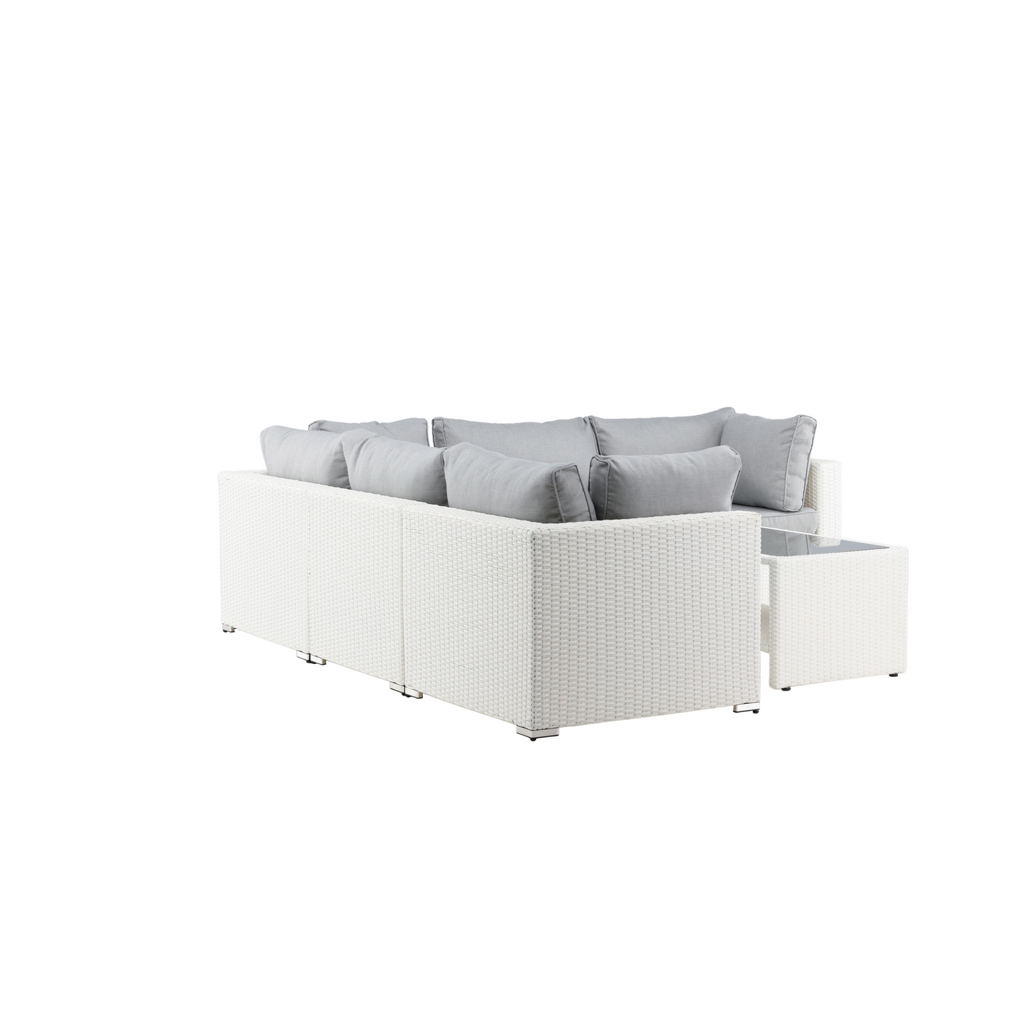 Amazon Modulsoffa 3+2+1 - Vit / grå dyna Vit