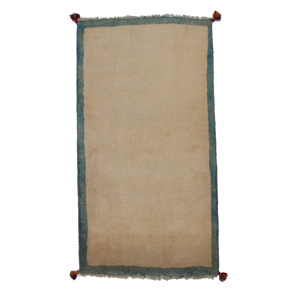 Persisk Matta Arkiio Gabbeh Shiraz Creme/Blå 75x143