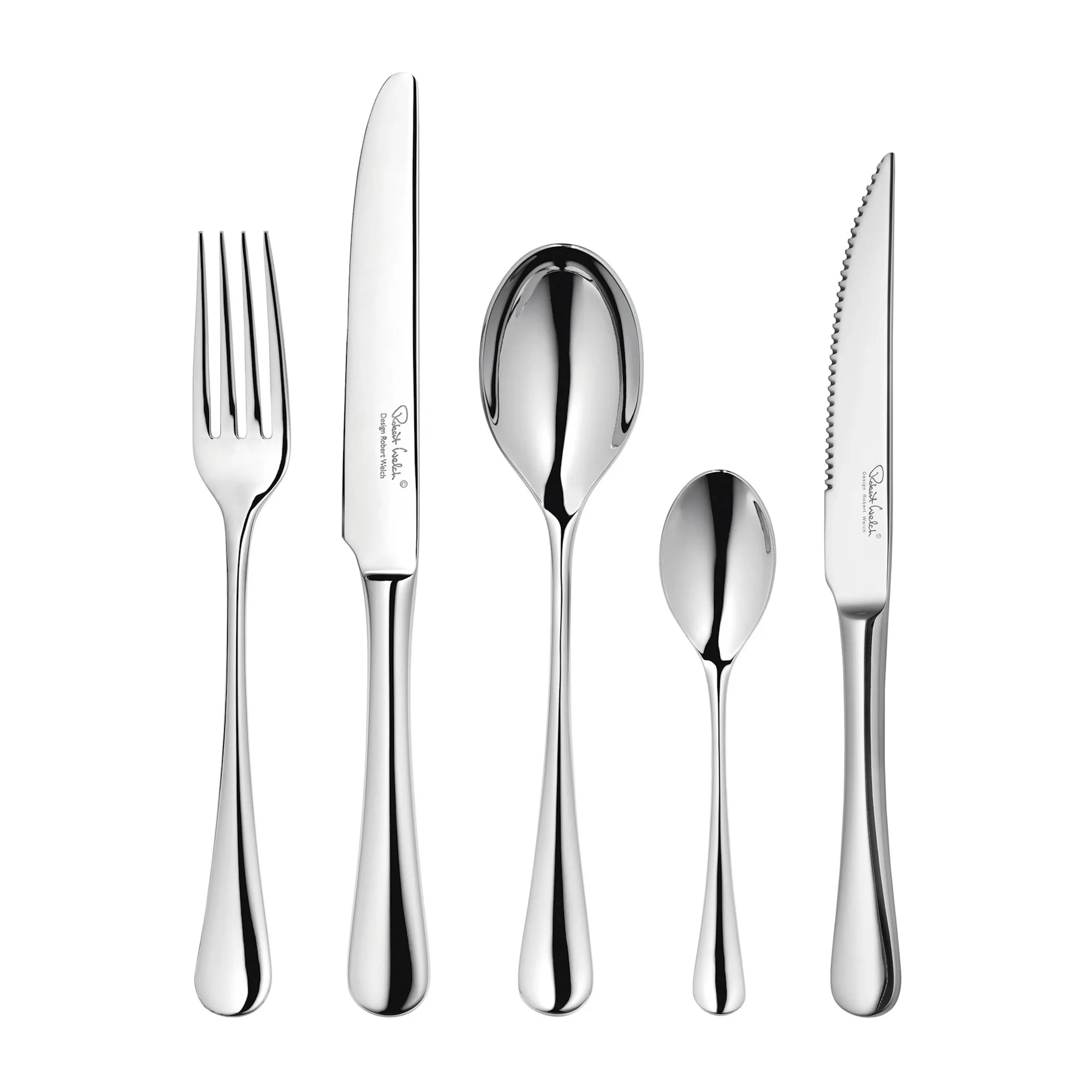 Bestickset Robert Welch Radford Blank 30 Delar