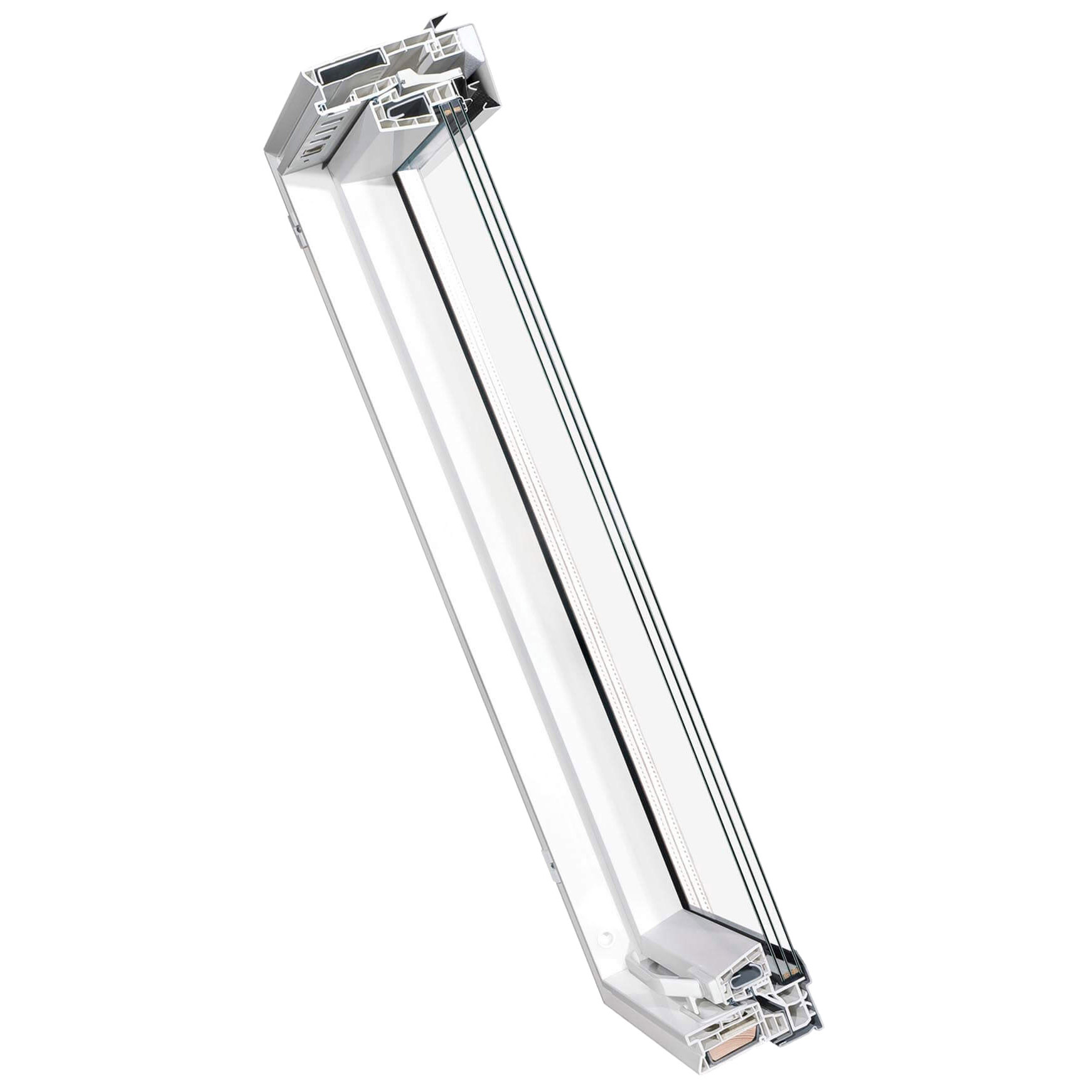 Takfönster Fakro PVC Pivåhängt 3-Glas Lagerfört