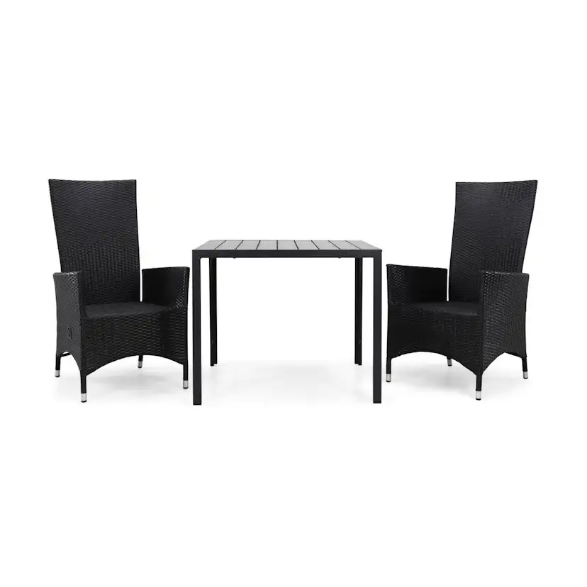 Matgrupp Comfort Garden Tunis Matgrupp Utomhus 90 med 2 Jenny Ställbar Fåtölj