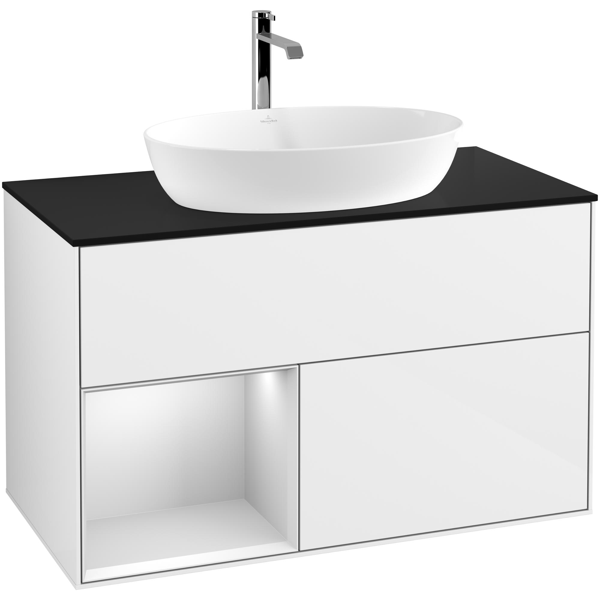 Tvättställsskåp Villeroy & Boch Finion med 2 Lådor Hylla och Bänkskiva för Fristående Tvättställ från Artis & Collaro