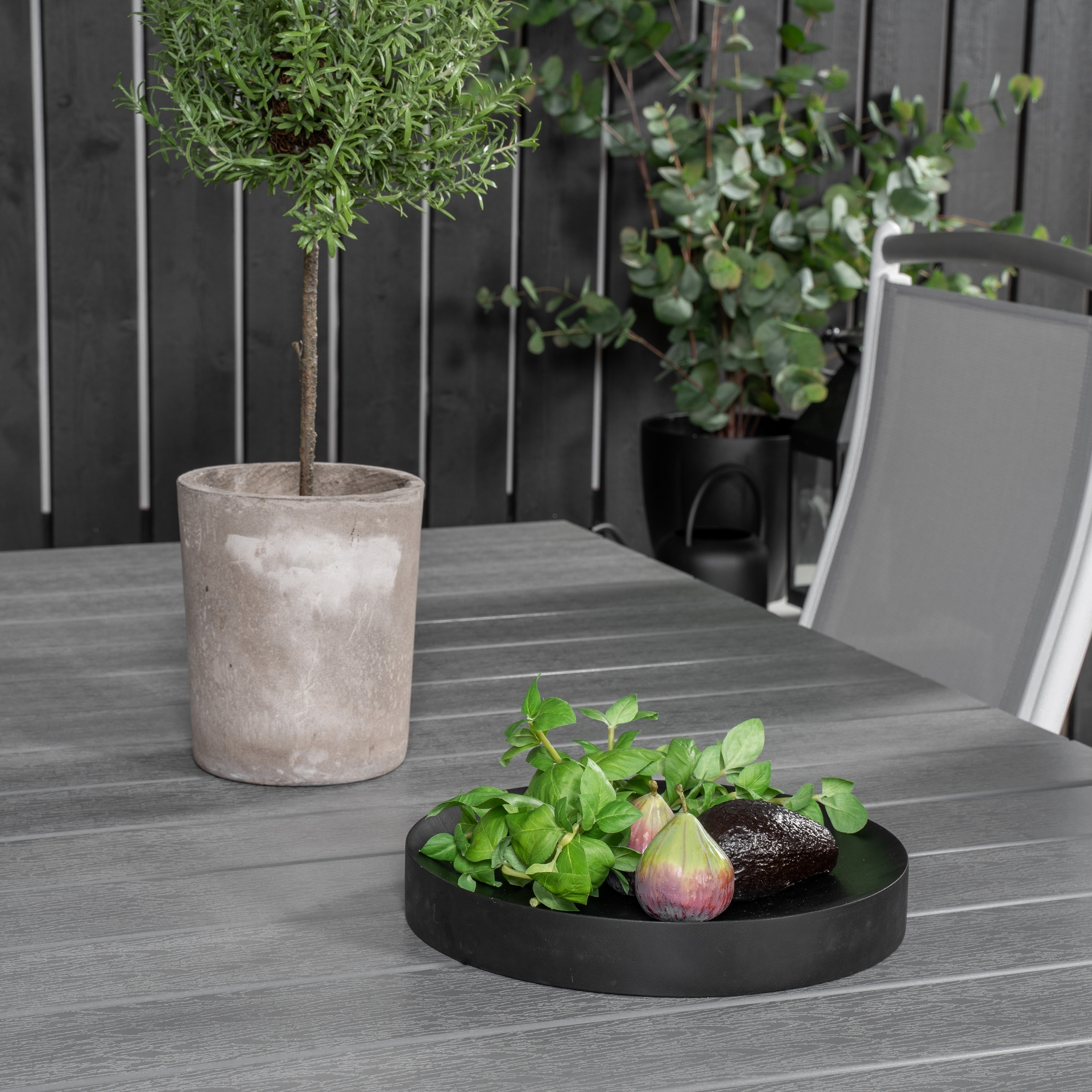 Levels Dining Table 224/324*100 - White Alu / Grey Aintwood Grå