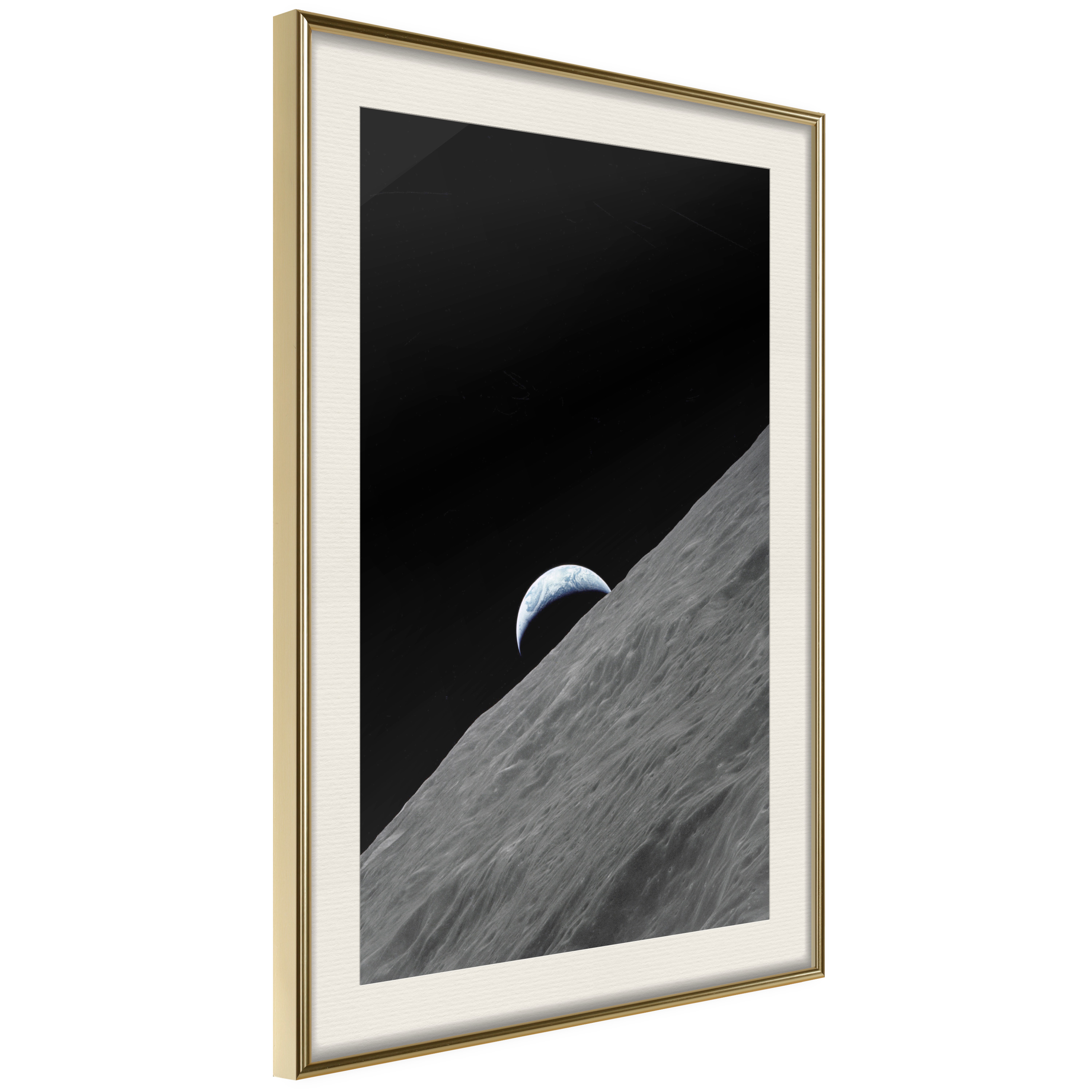 Affisch - Lonely Planet [Poster] 30x45 Guld ram med passepartout, 30x45 cm