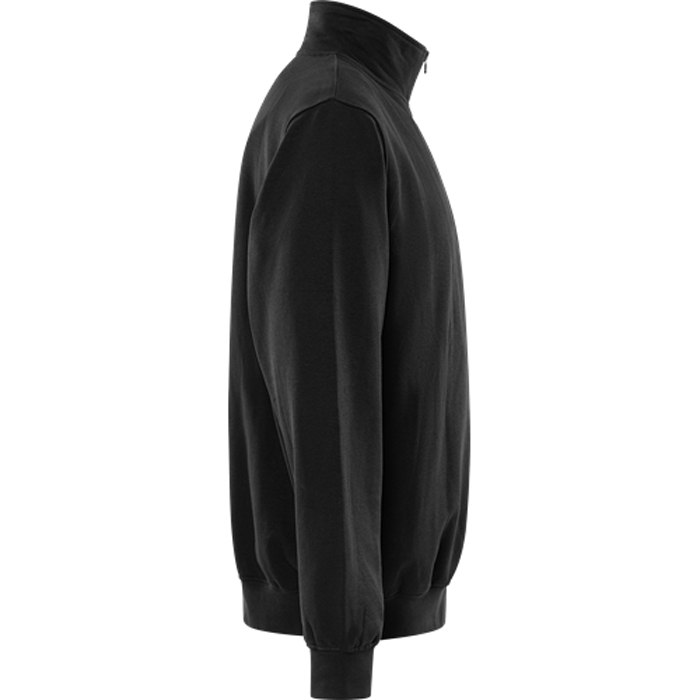 SWEATSHIRT KORT ZIP 1737 SWB Färg: Svart, Storlek: M