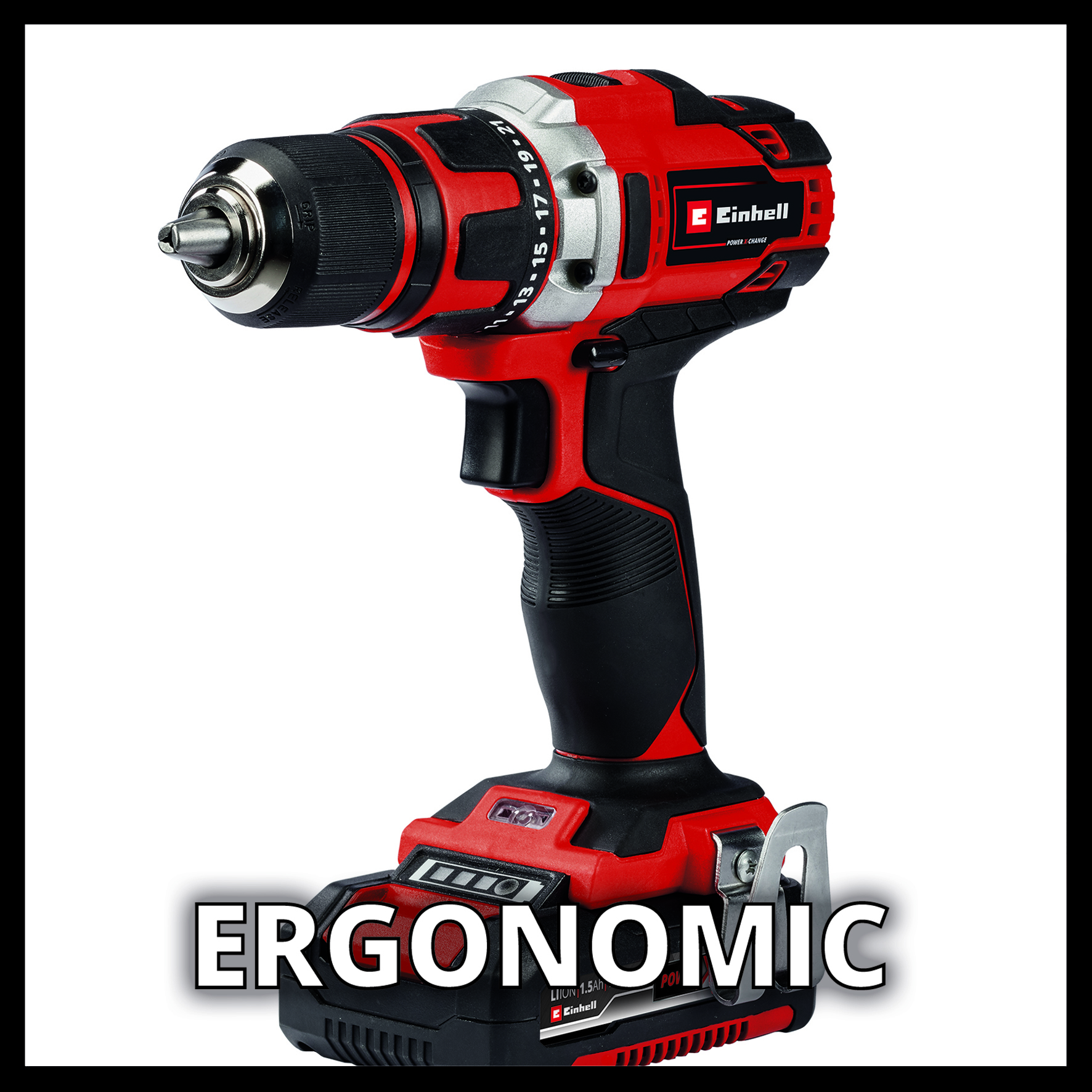 Borrskruvdragare Einhell TE-CD 18/40 (2x1,5Ah)