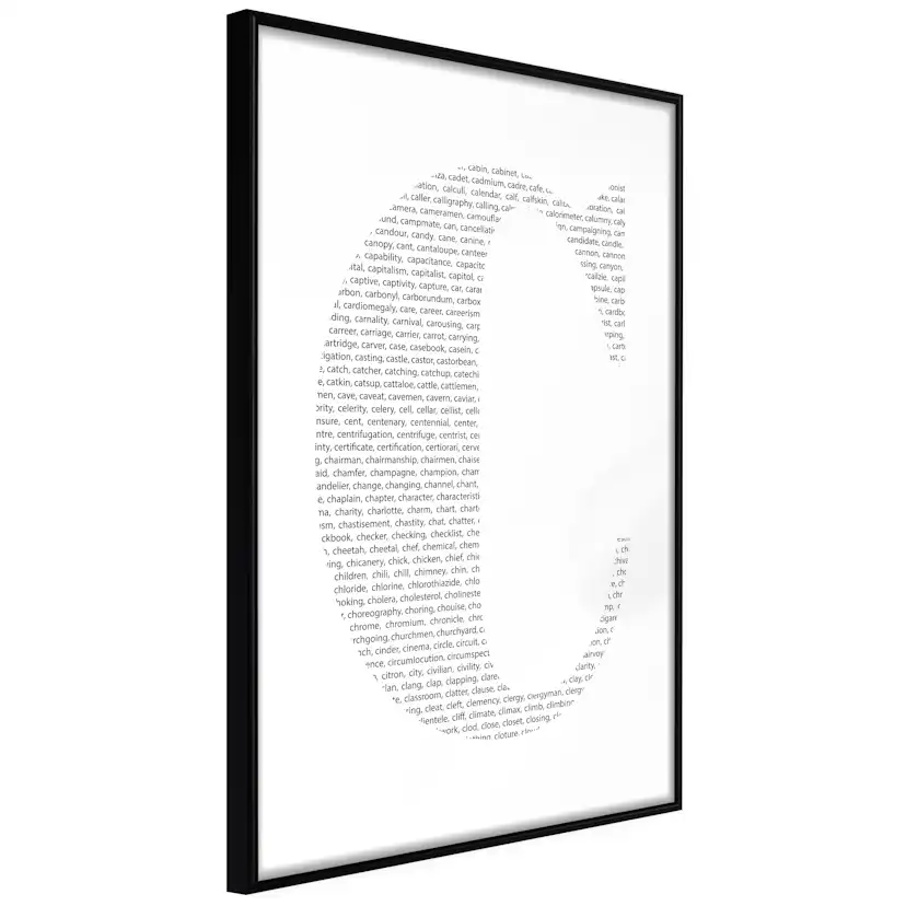 Poster Artgeist Affisch Letter C