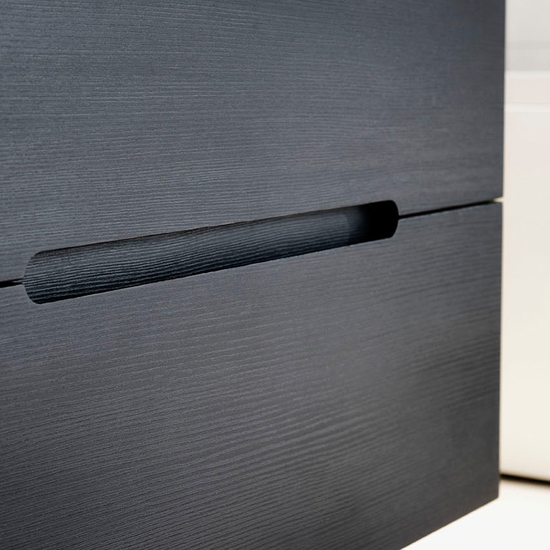 Tvättställsskåp Hafa Sun Svart Ekstruktur Dubbel