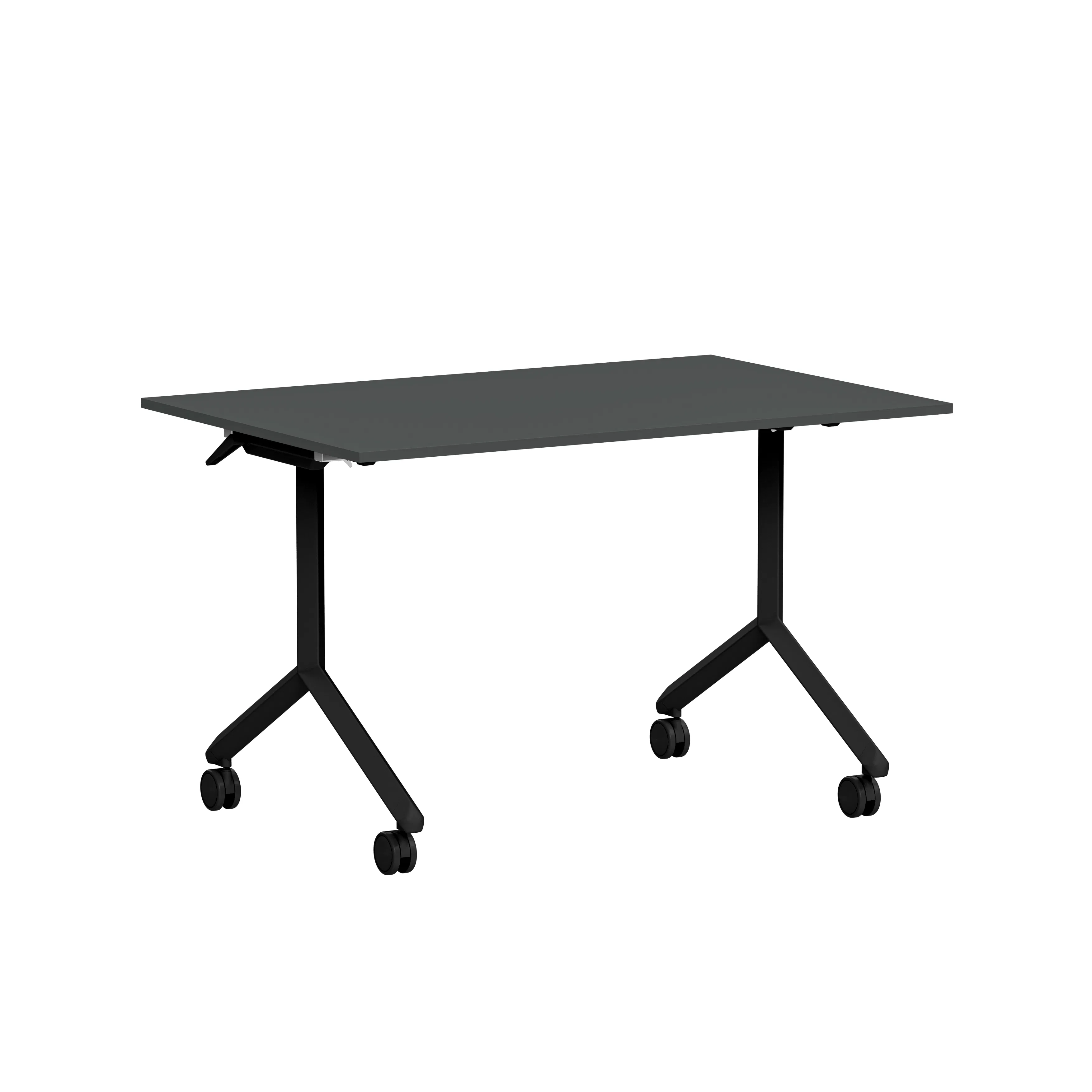 Fällbart bord Ergofunk Tilt 1200x800 mörkgrå laminat/svart Mörkgrå/Svart, Bredd: 80 cm