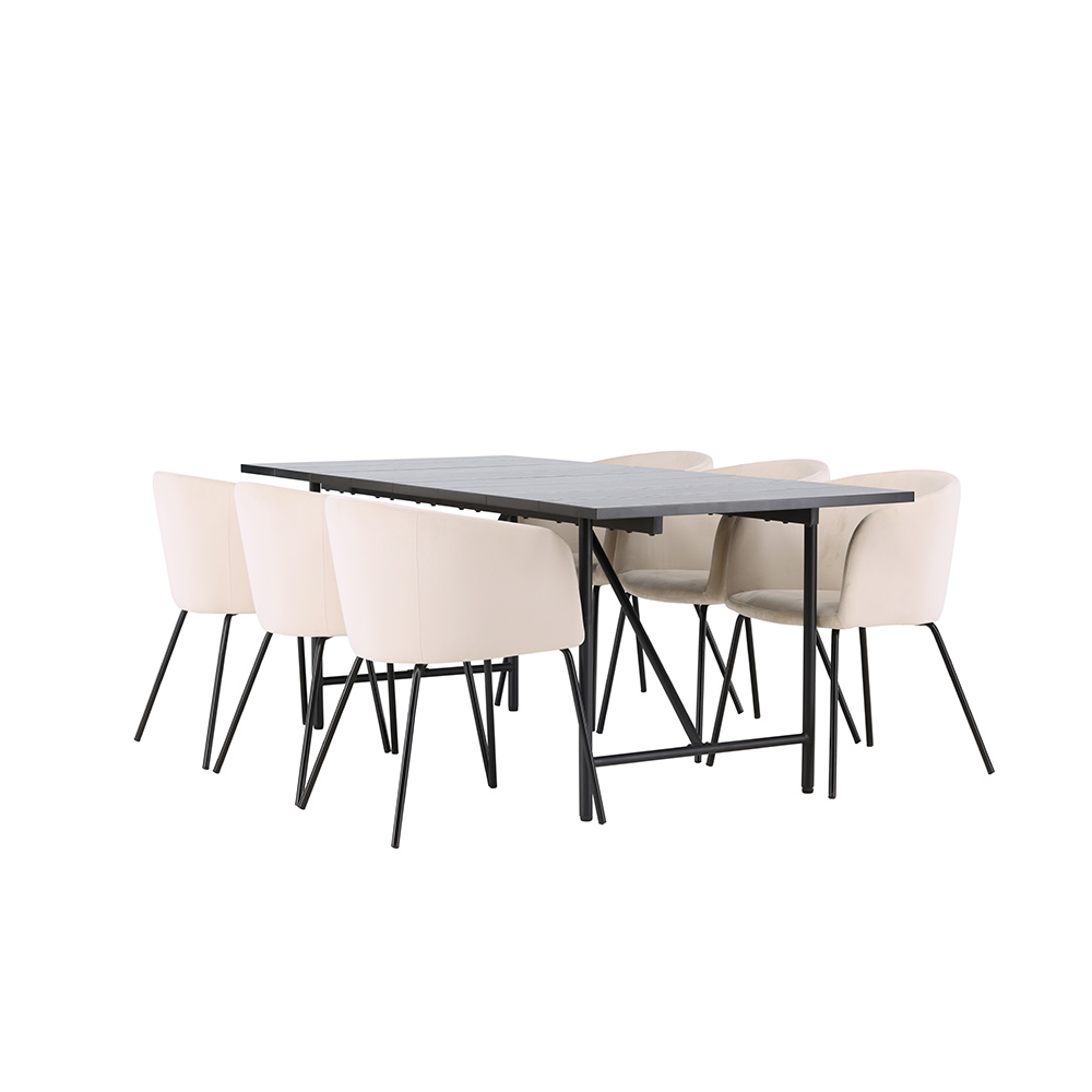 Matgrupp Venture Home Astrid med 6 Berit Stolar