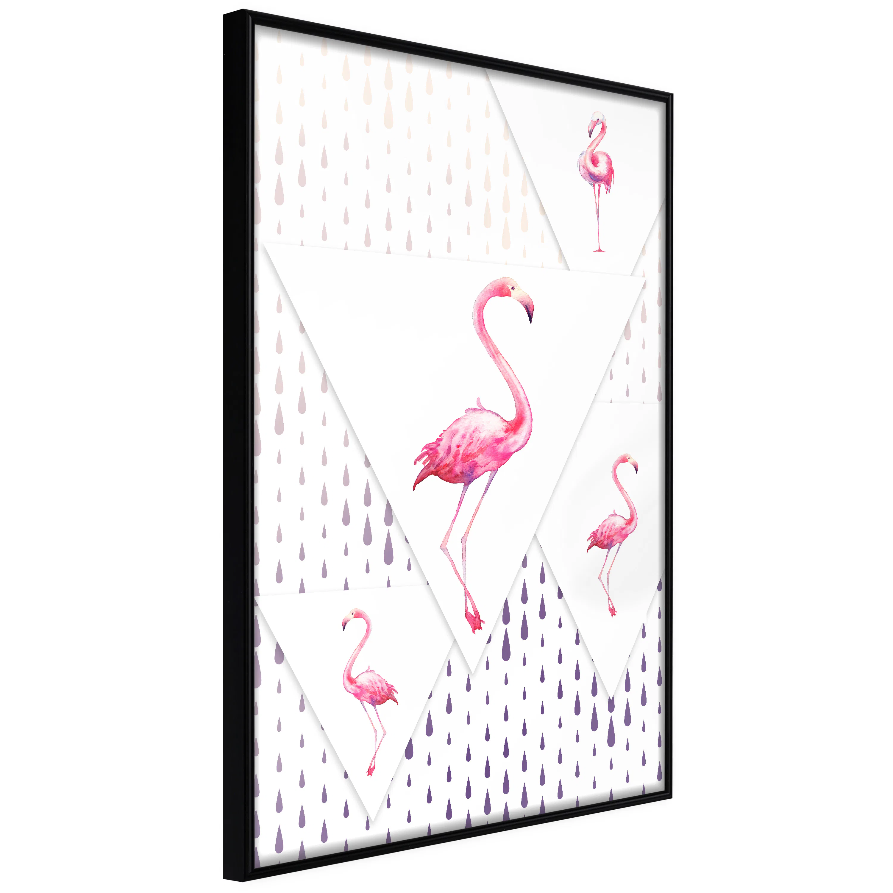 Poster Artgeist Affisch Flamingo Family