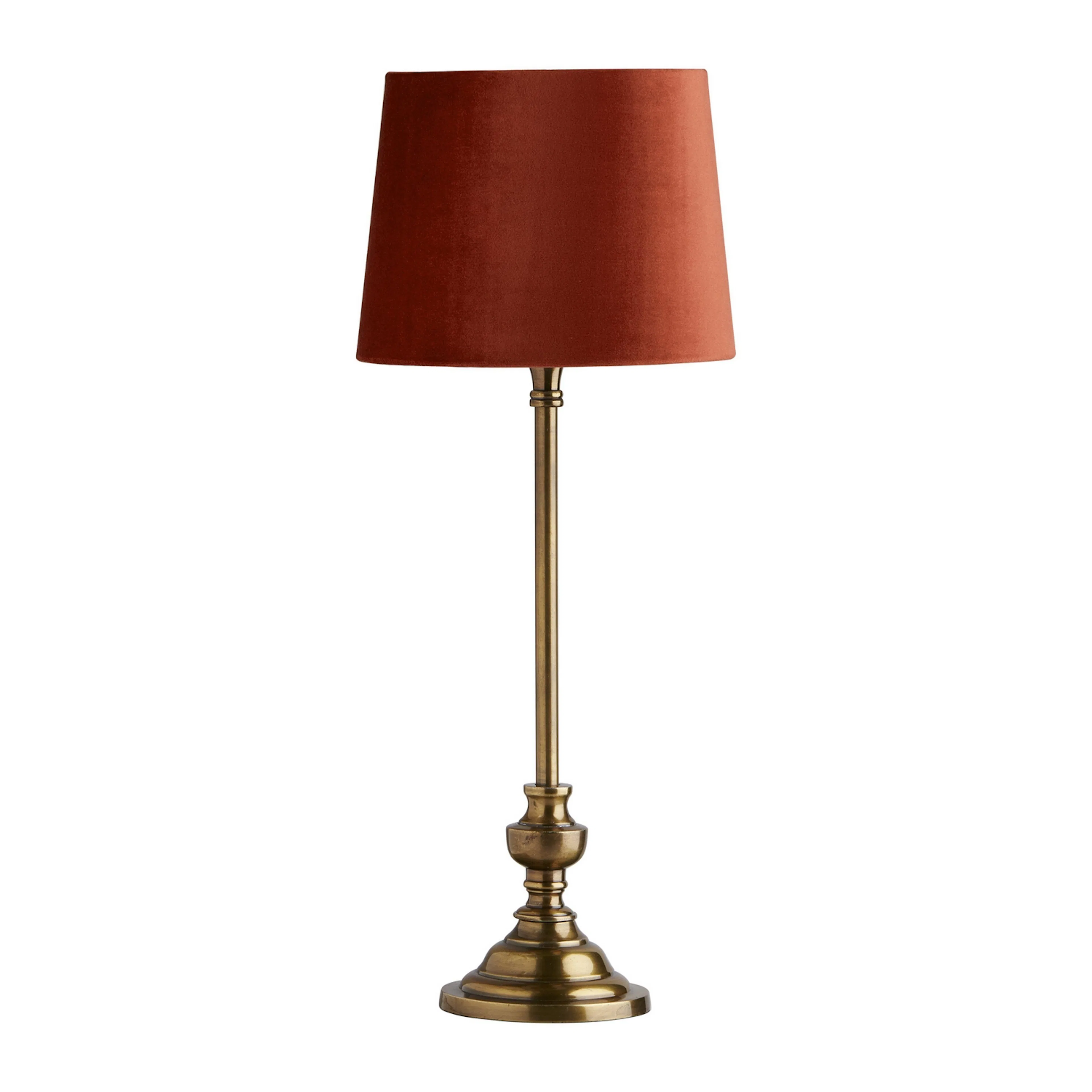 Lampfot Andrea Med lampskärm 70cm Mässing/Orange, Höjd: 700