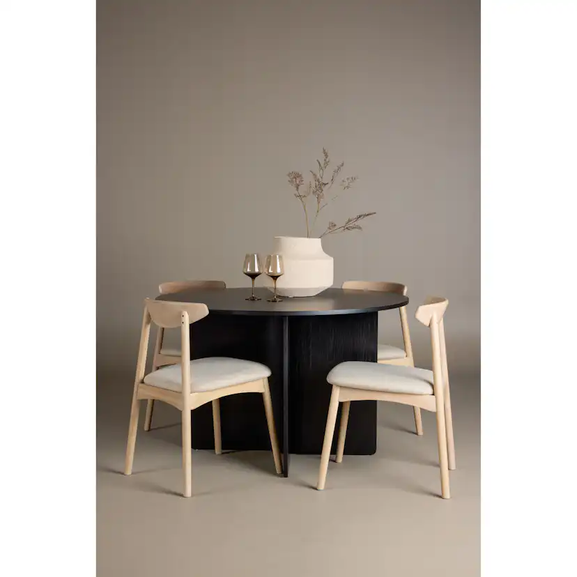Matgrupp Venture Home Tyresö Matbord Ø120 cm cm med 4st Ven Matstolar