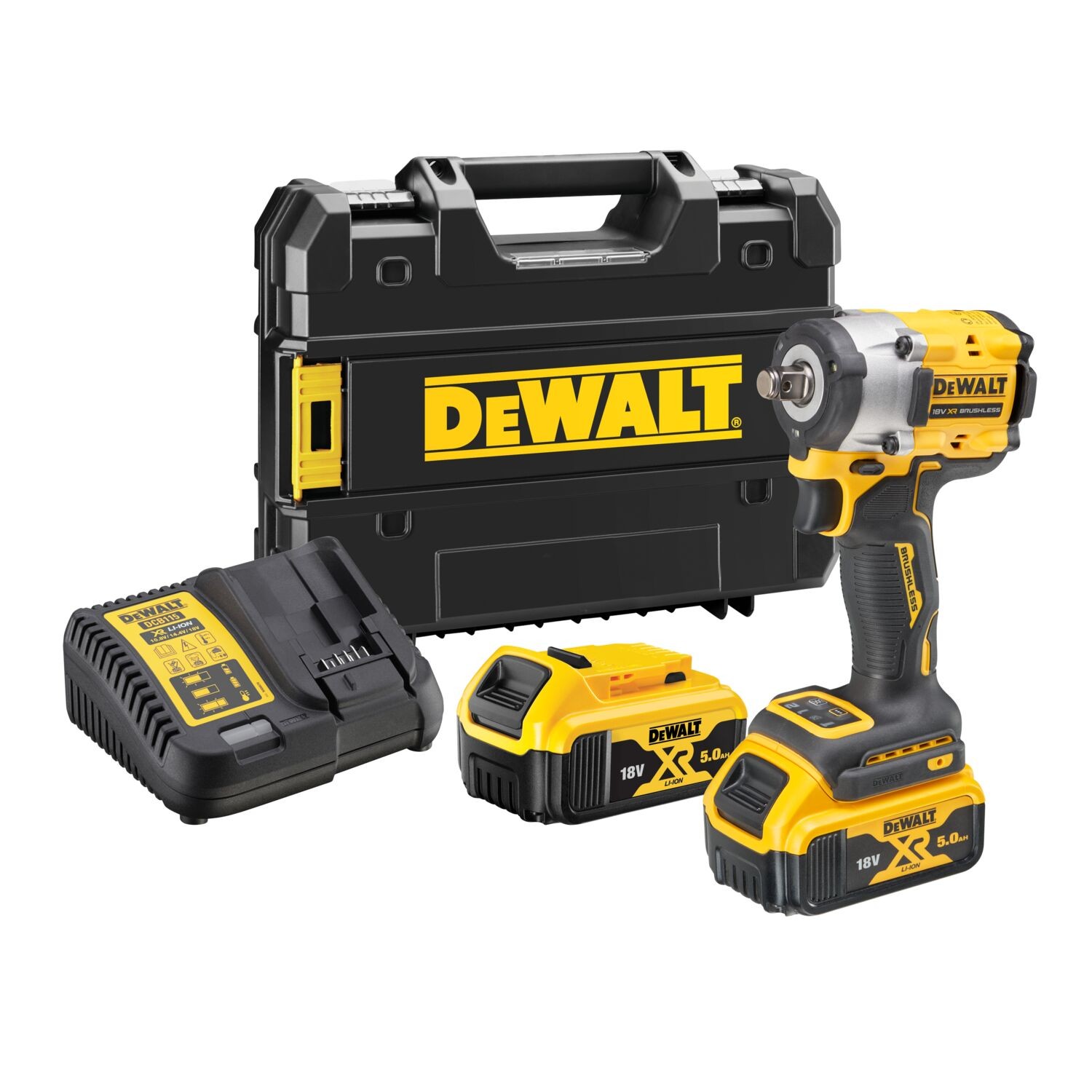 Mutterdragare DeWalt DCF921P2T 18V XR Tstak 2x5 Ah