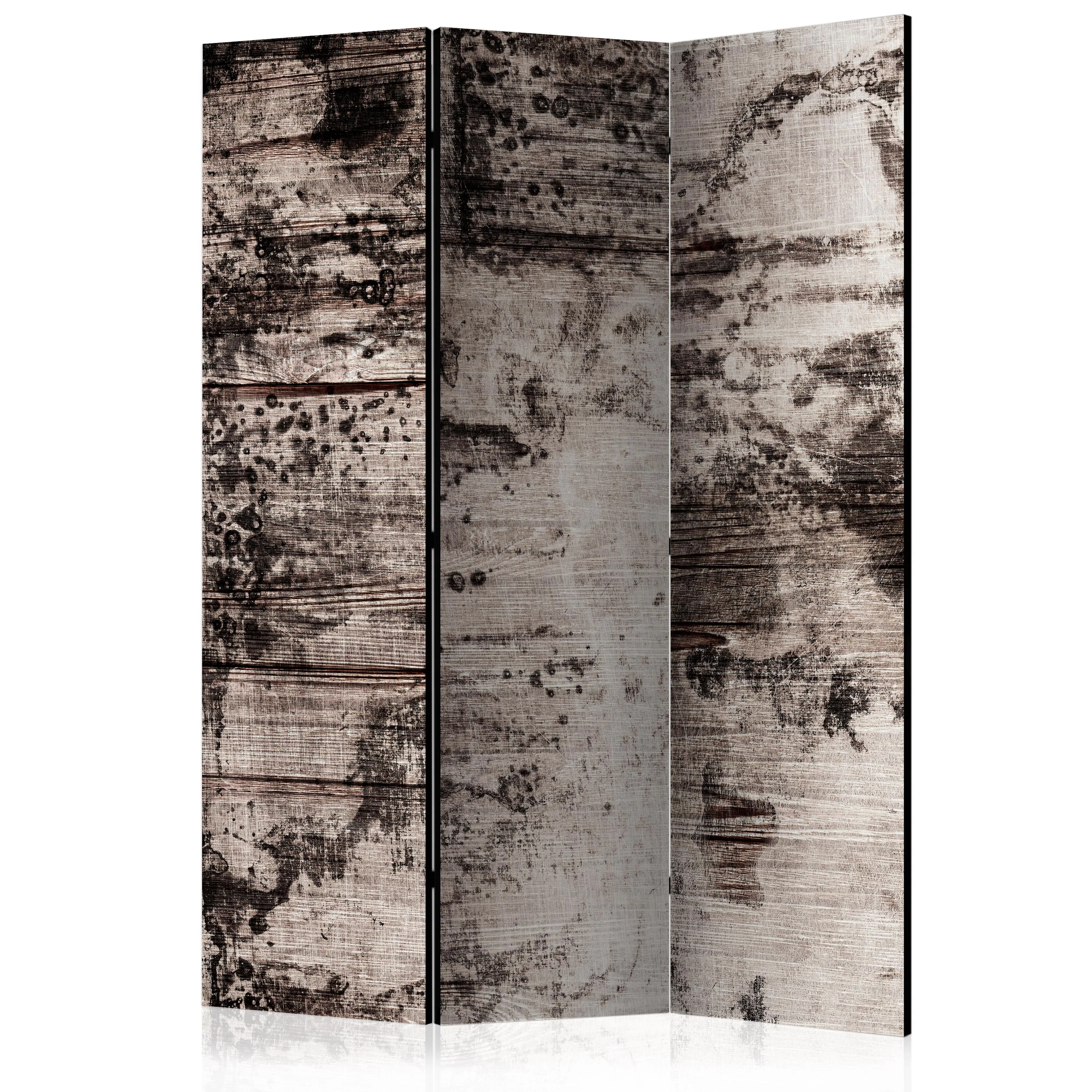 Rumsavdelare Skärmvägg Arkiio Burnt Wood 135x172 cm