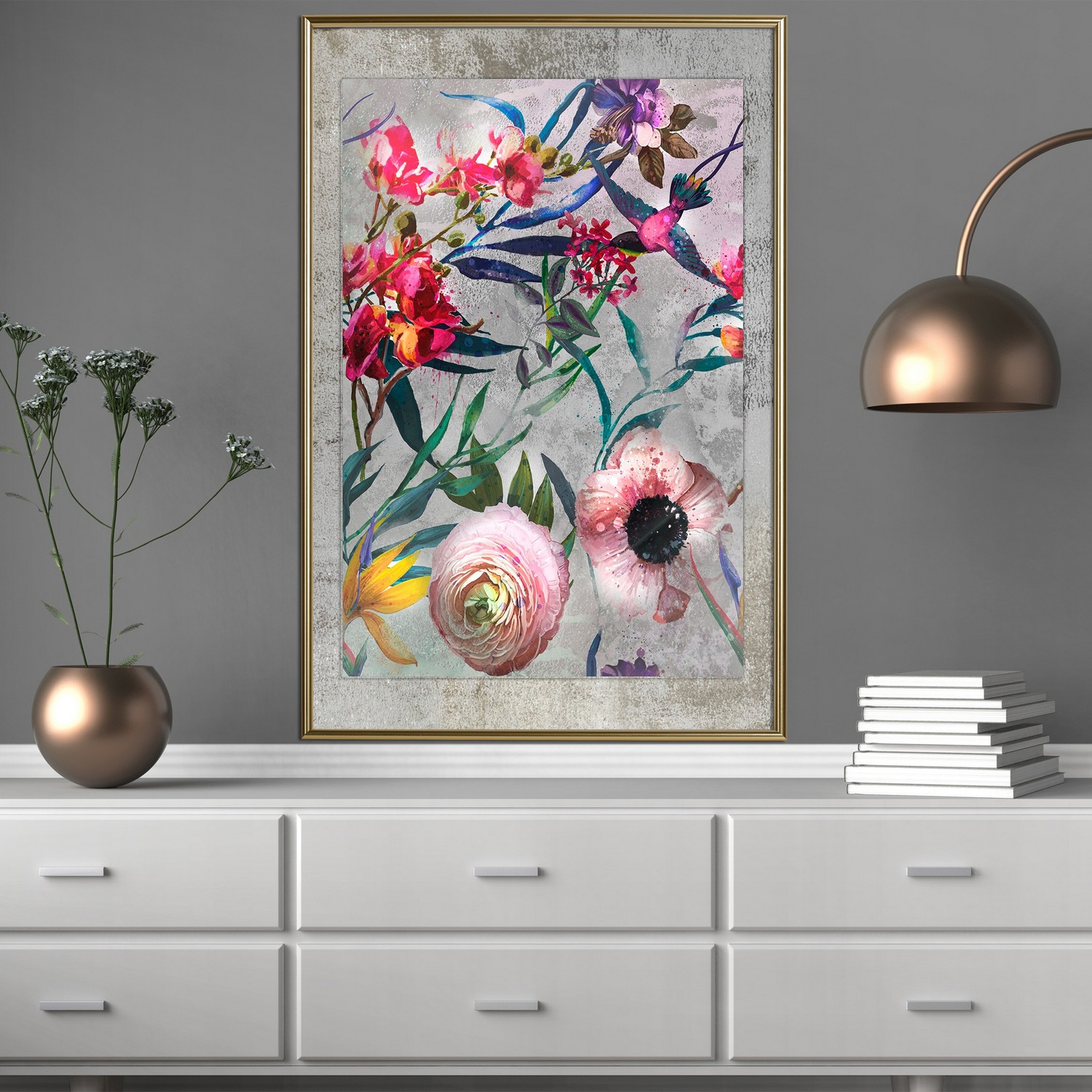 Poster Artgeist Affisch Rustic Flowers