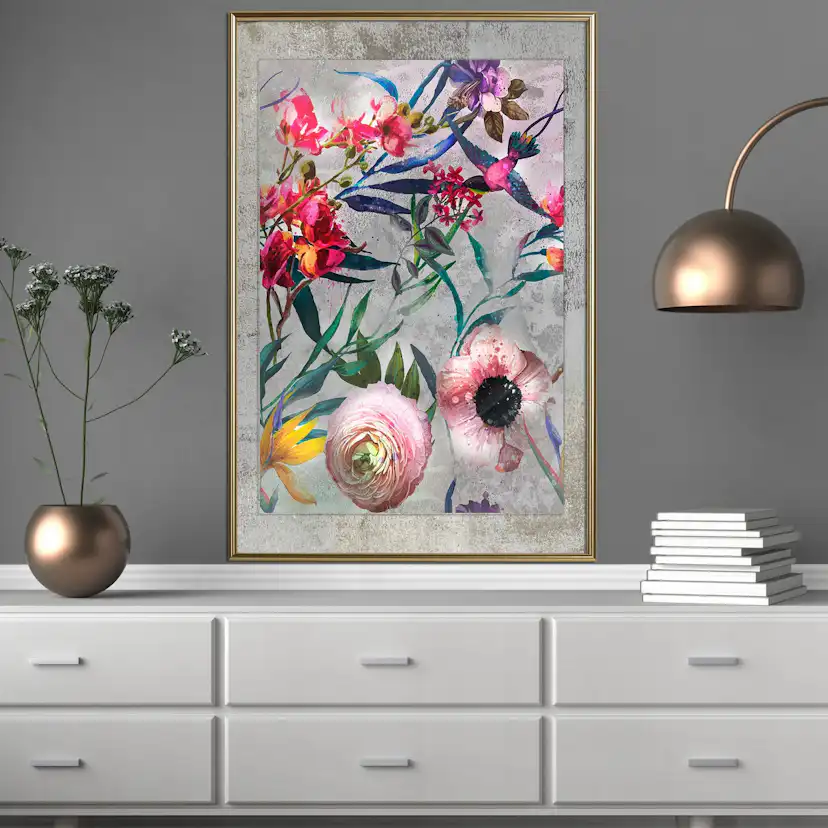 Poster Artgeist Affisch Rustic Flowers