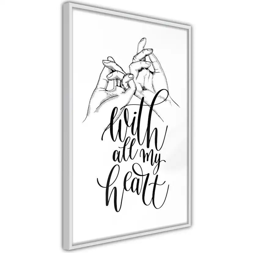 Poster Artgeist Affisch With All My Heart