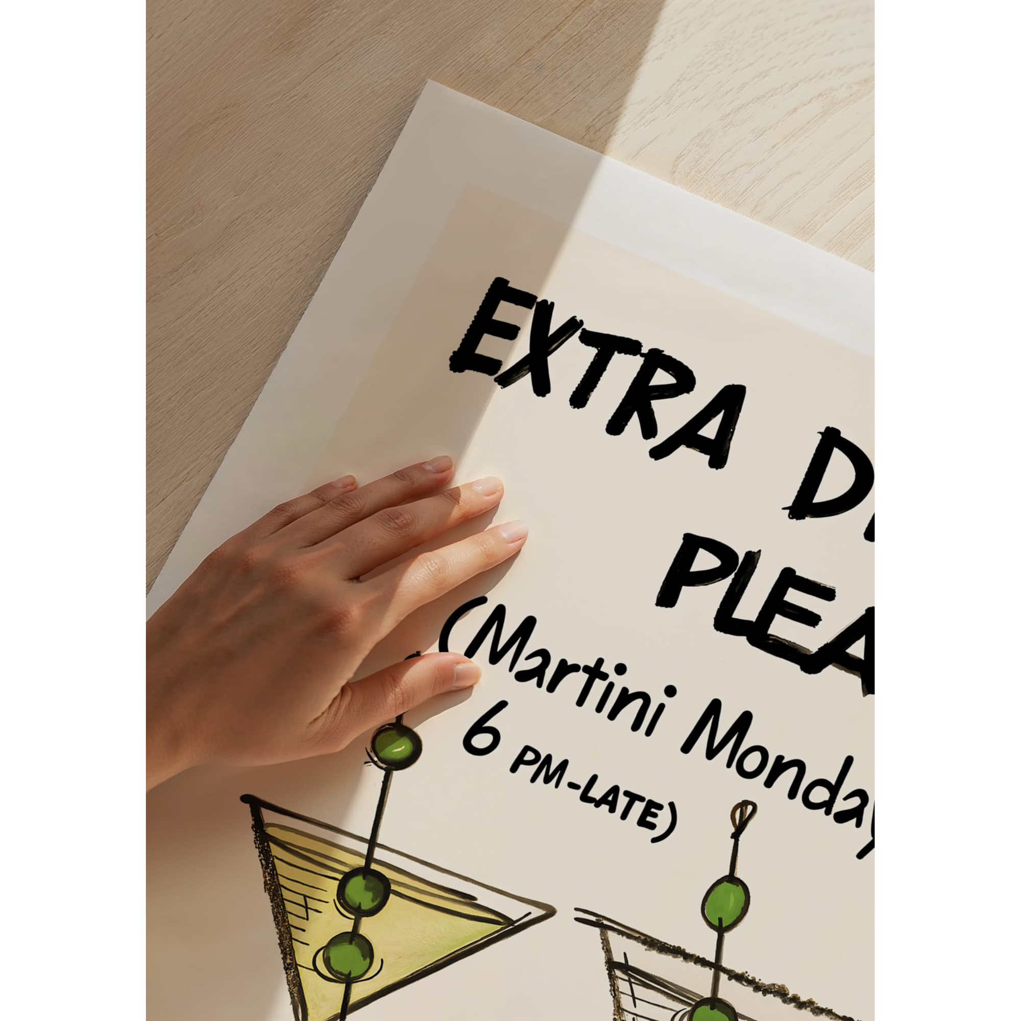 Poster Gallerix Martini Mondays Extra Dirty