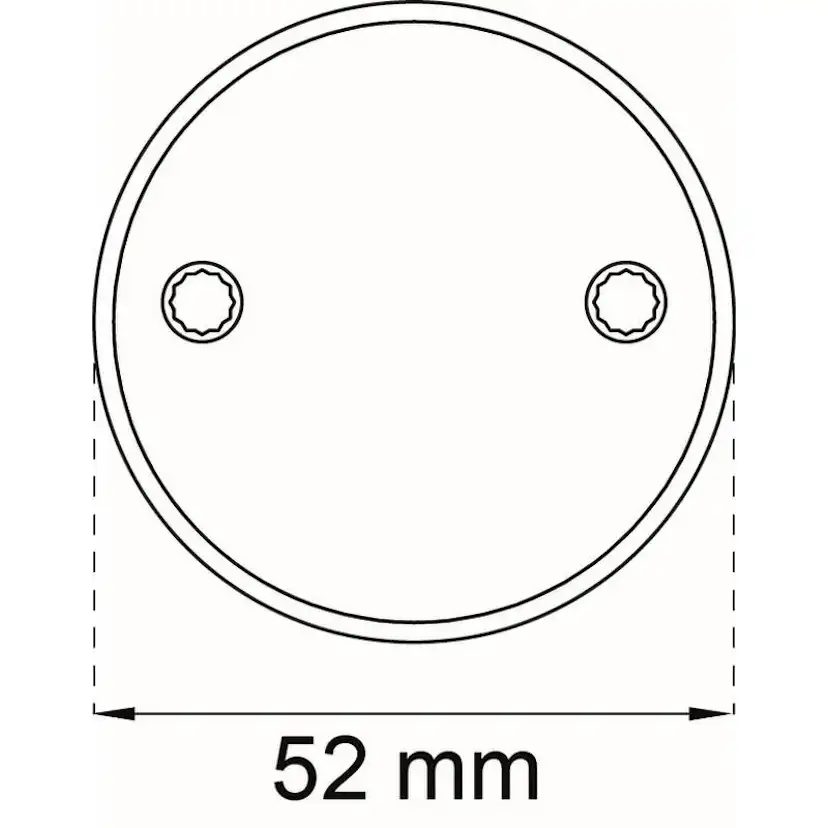 Täckbricka Habo 4265Z Krom