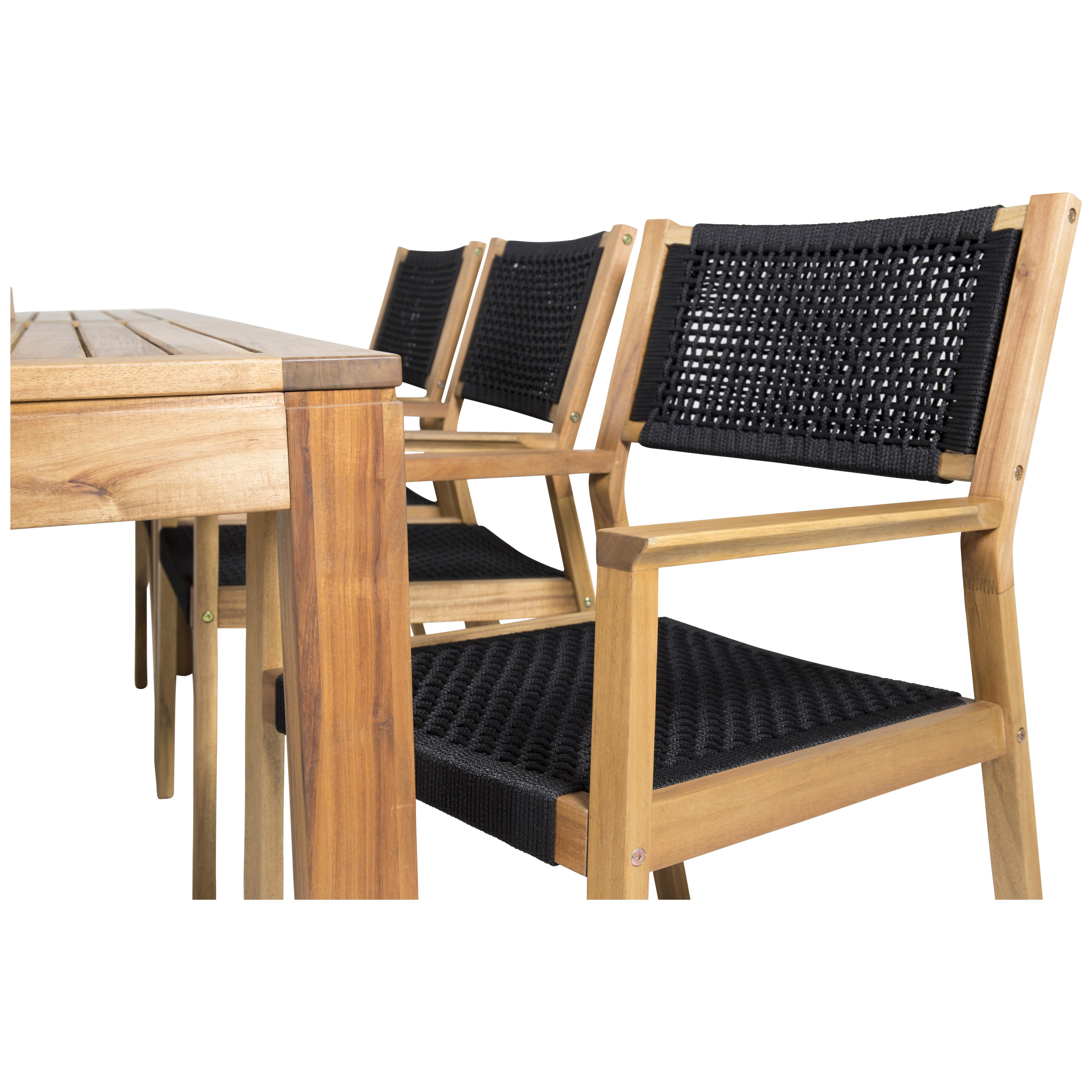 Matgrupp Venture Home Lotta 200 med 6 Lotta Matstolar