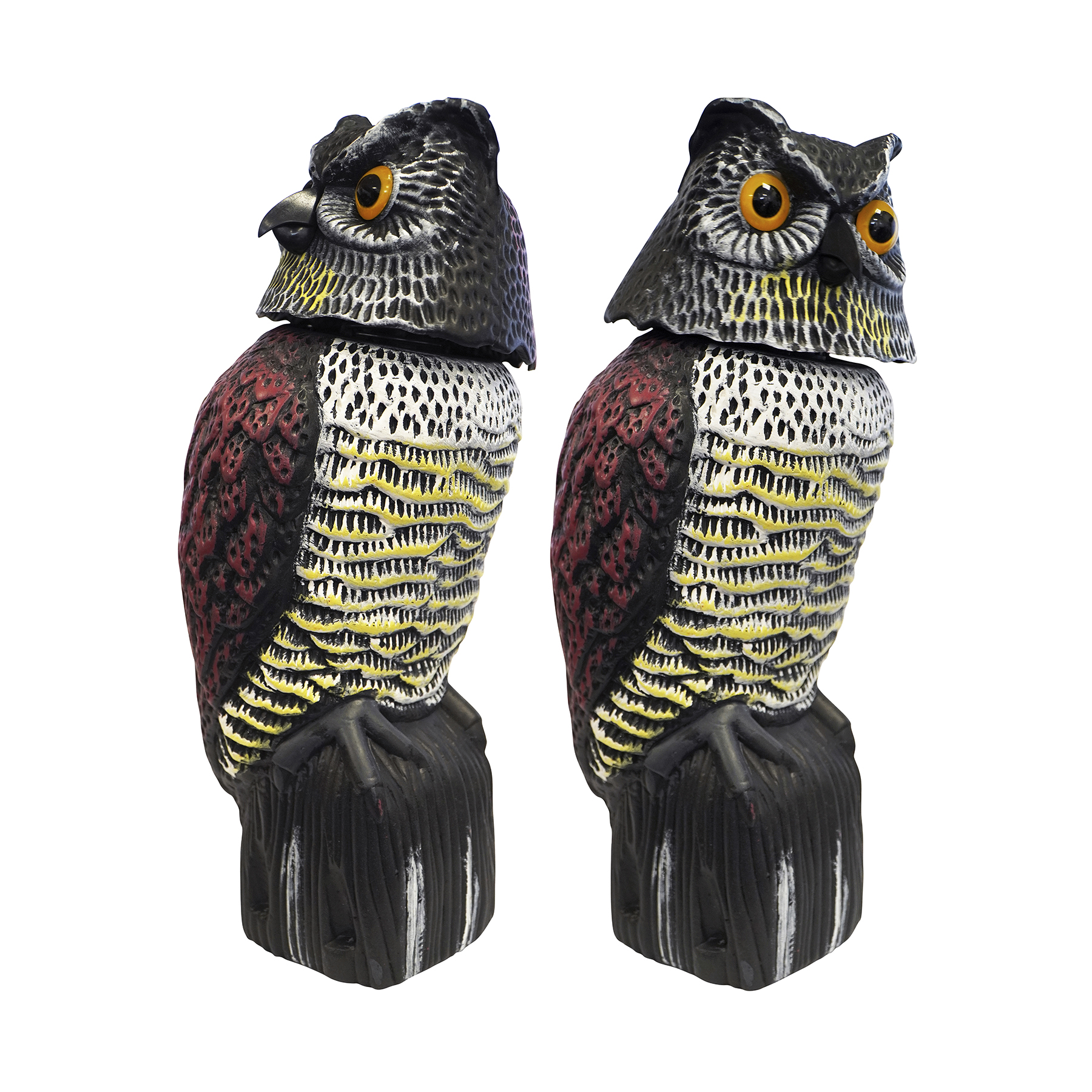 Fågelskrämma Home it Uggla med Roterande Huvud för Trädgård & Utemiljö