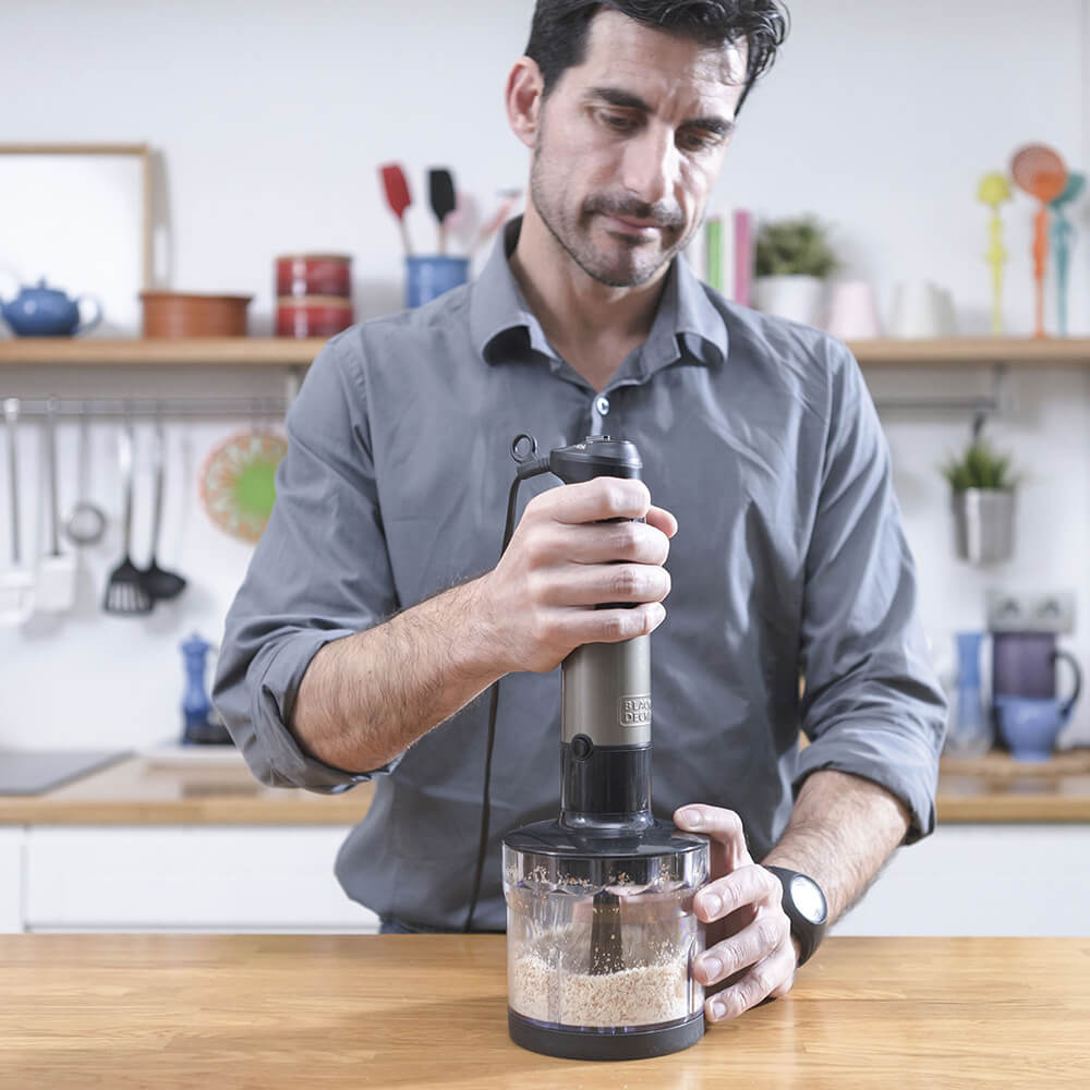 Stavmixer Black+Decker Blender Set 1200W Brushed