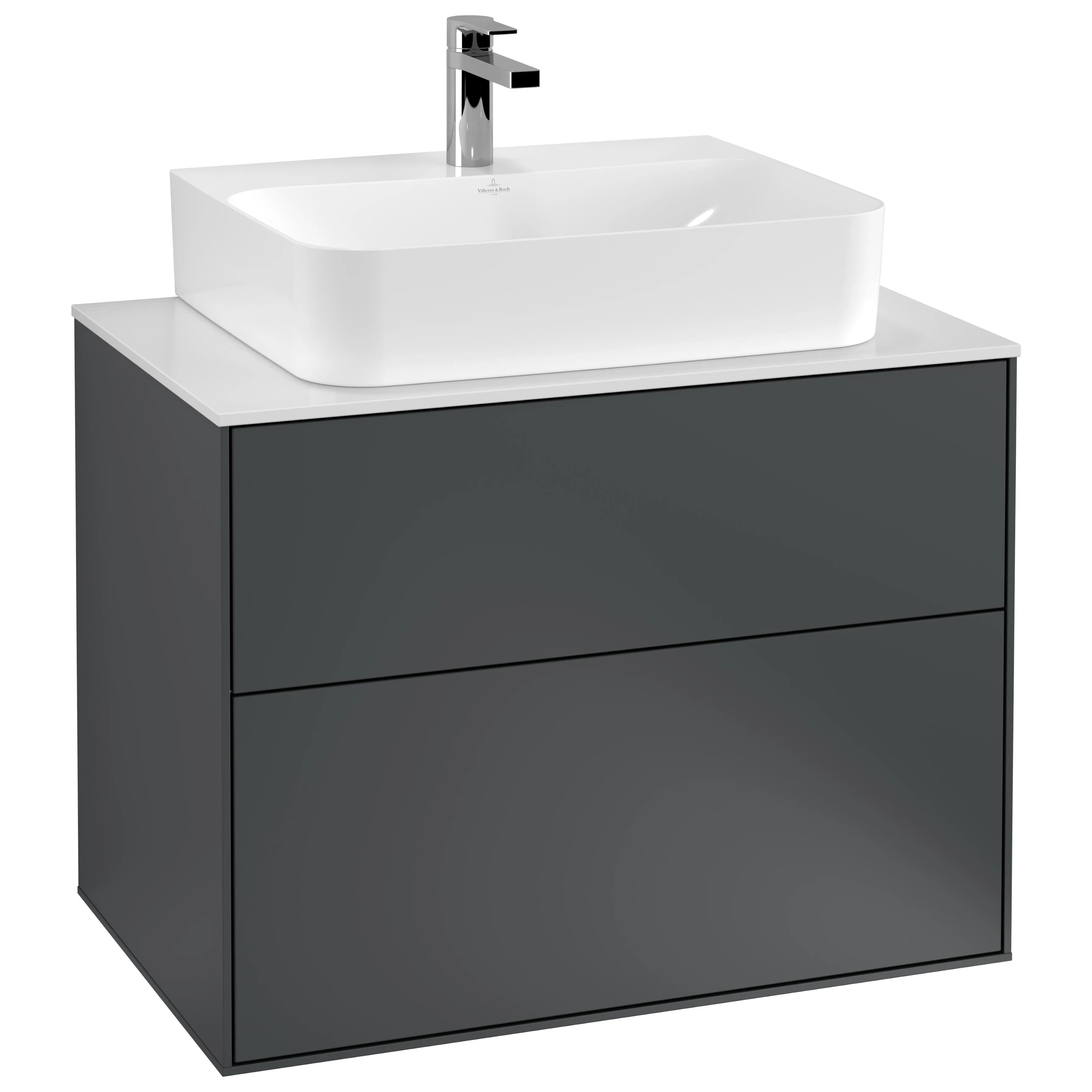 Tvättställsskåp Villeroy & Boch Finion med 2 Lådor och Bänkskiva för Centrerat Tvättställ