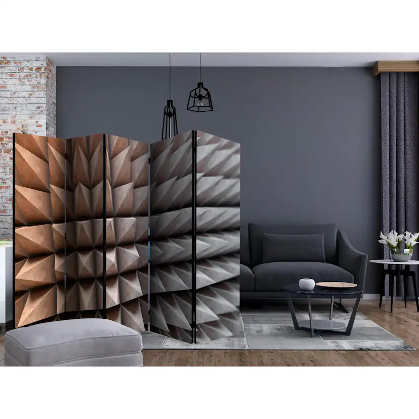 Rumsavdelare Skärmvägg Arkiio Steel Defense II 225x172 cm