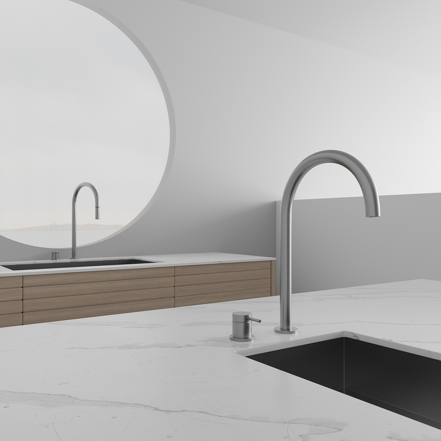 Köksblandare Scandtap Steel Harmonized K2