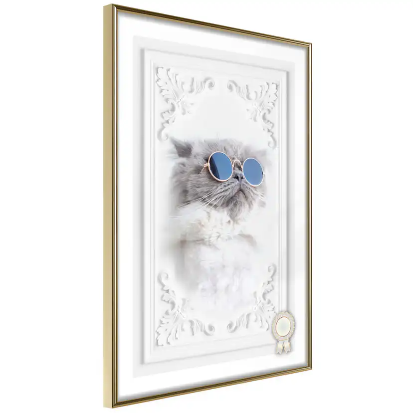 Poster Artgeist Affisch Cat with Glasses