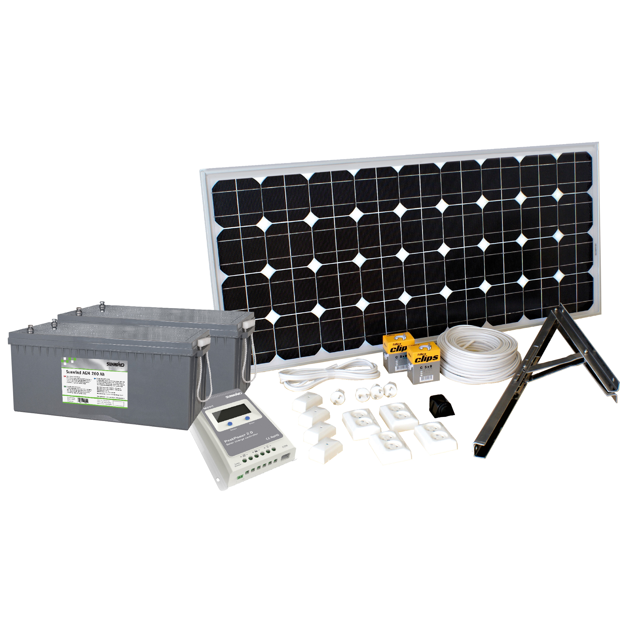 Solpanelspaket Sunwind Basic 200W