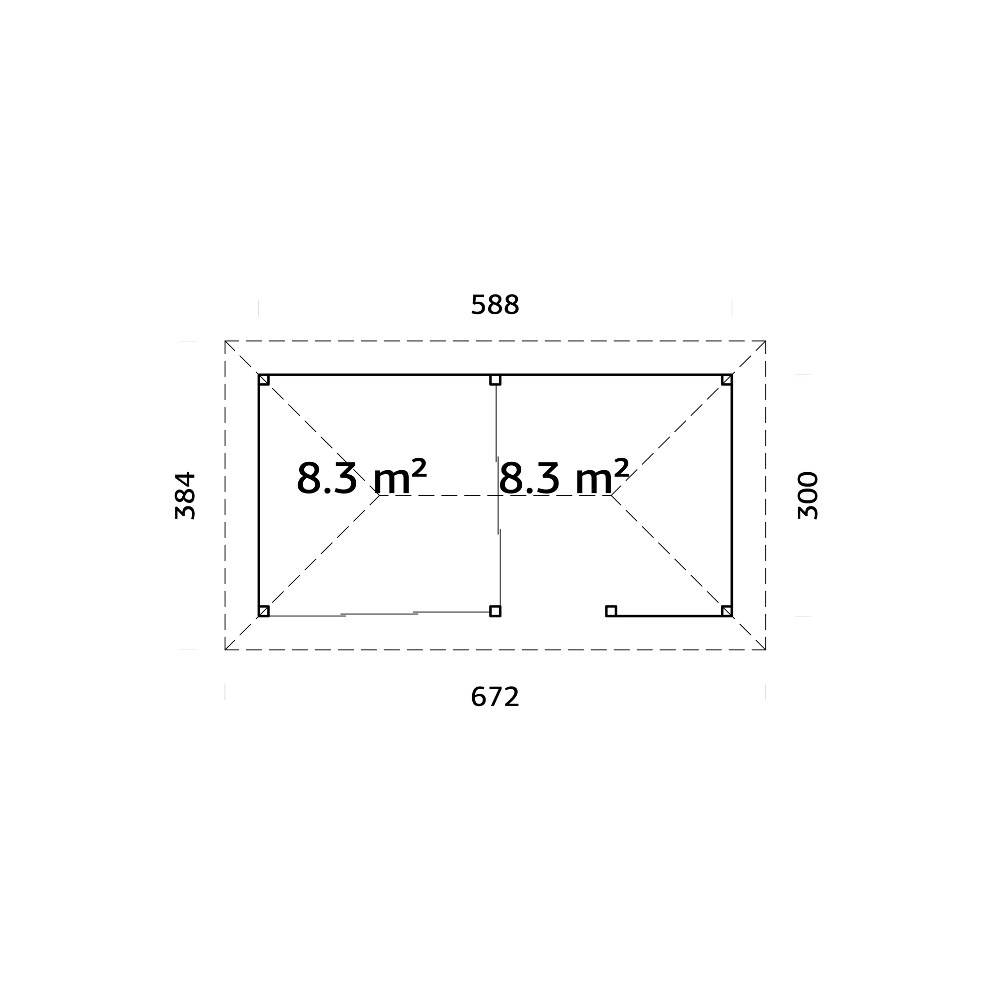 Uterum Palmako Bianca 16,6 m2 Set 207 Slide