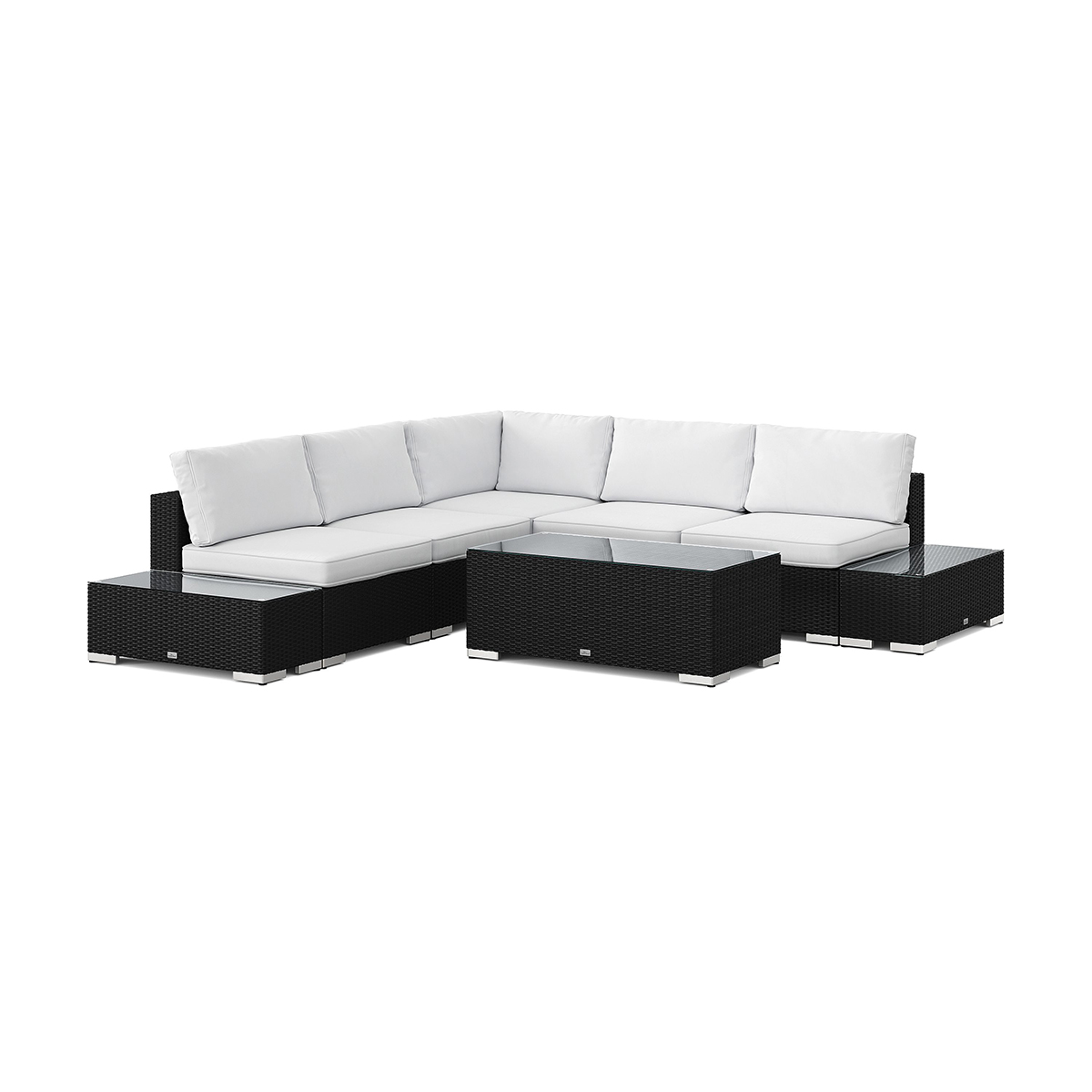Loungegrupp Comfort Garden Bahamas Hörnsoffa (Vändbar) öppet avslut inkl avslut 5 sits - bord utan hylla