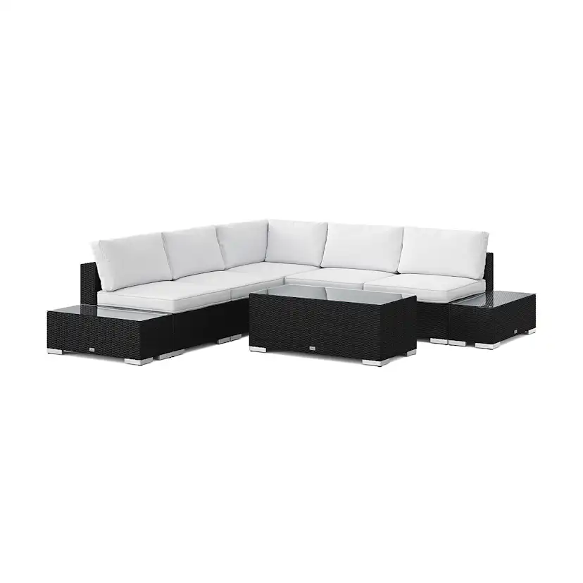 Loungegrupp Comfort Garden Bahamas Hörnsoffa (Vändbar) öppet avslut inkl avslut 5 sits - bord utan hylla